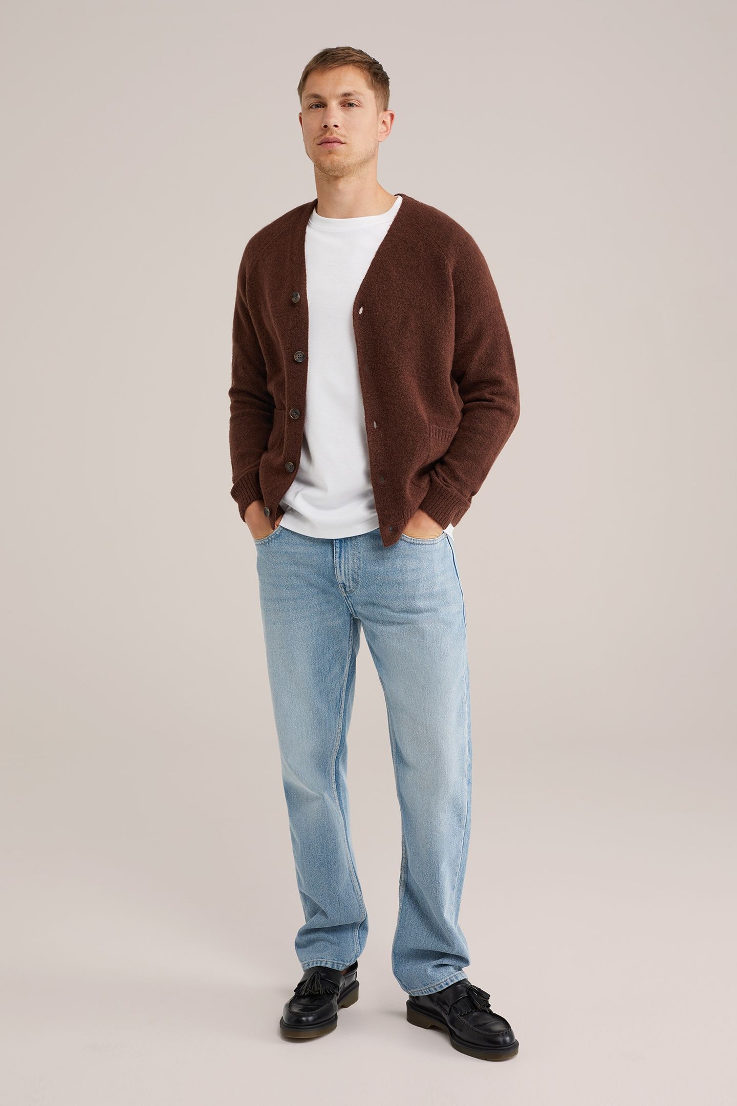 CARDIGAN SAFFRON RED 3