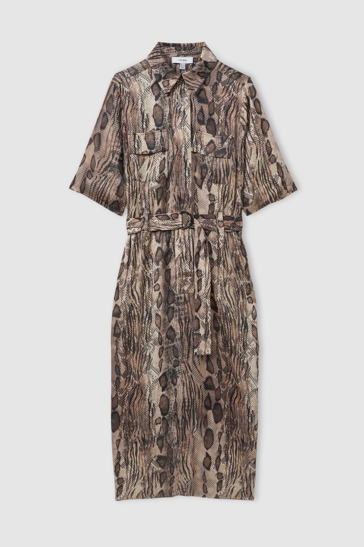 ANIMAL PRINT SHIRT DRESS NEUTRAL 3