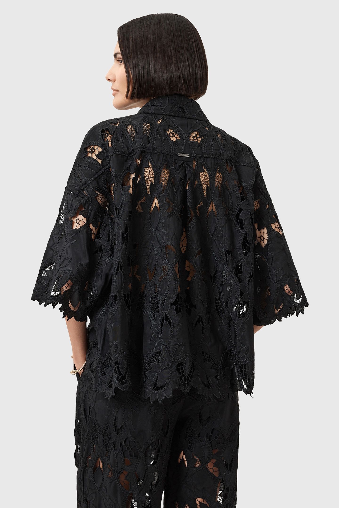CHARLI EMB SHIRT BLACK 5