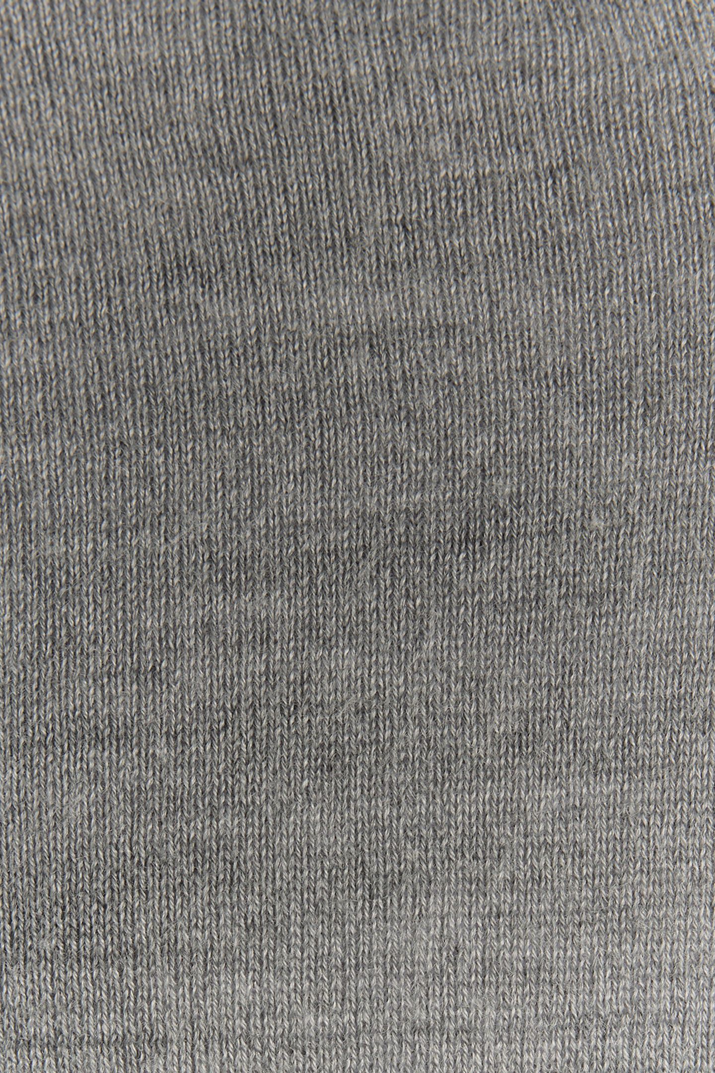 EMBROIDERED 1/4 ZIP MERINO KNIT MID GREY MARL 6