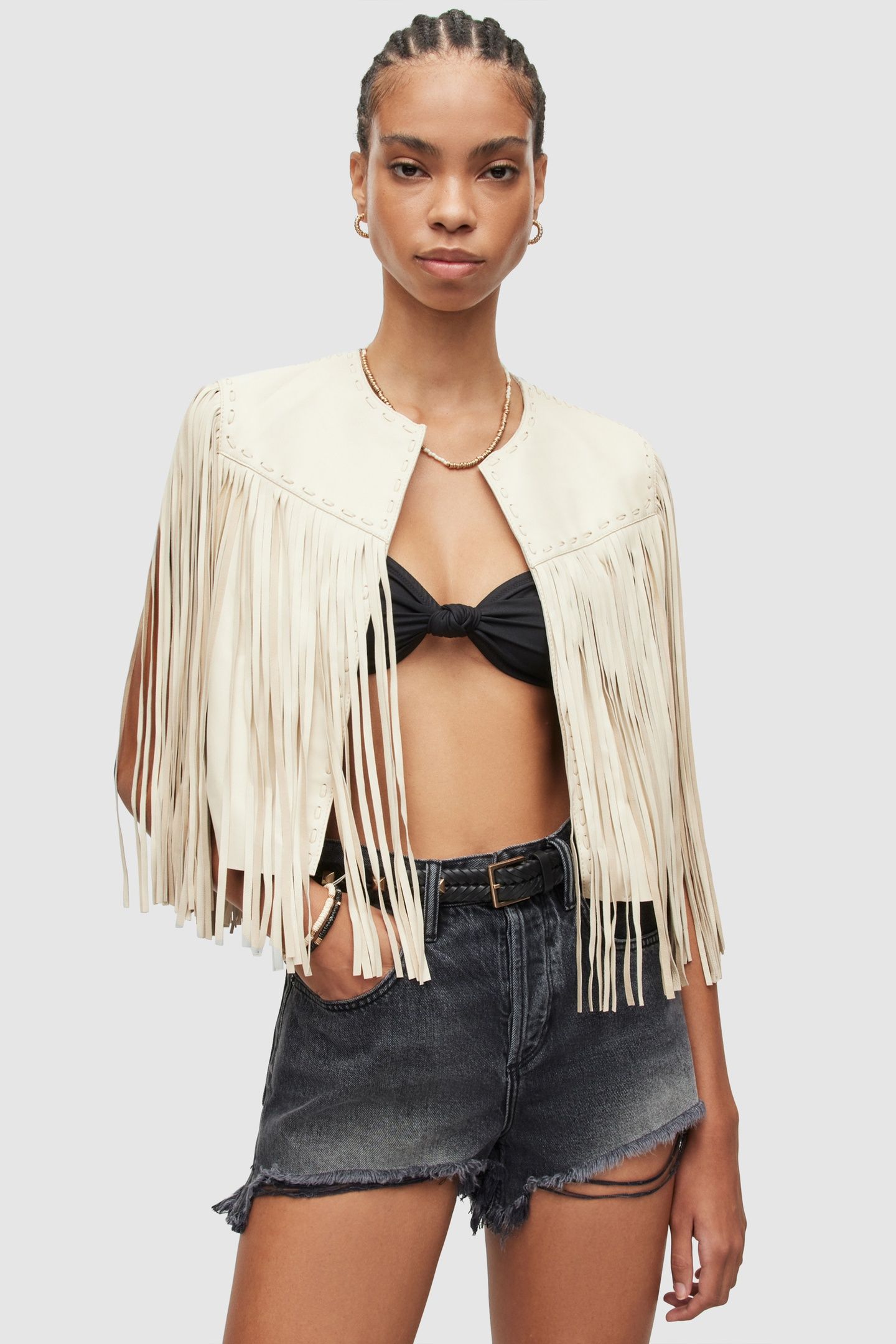 ASTRAL TASSEL GILET WHITE 3