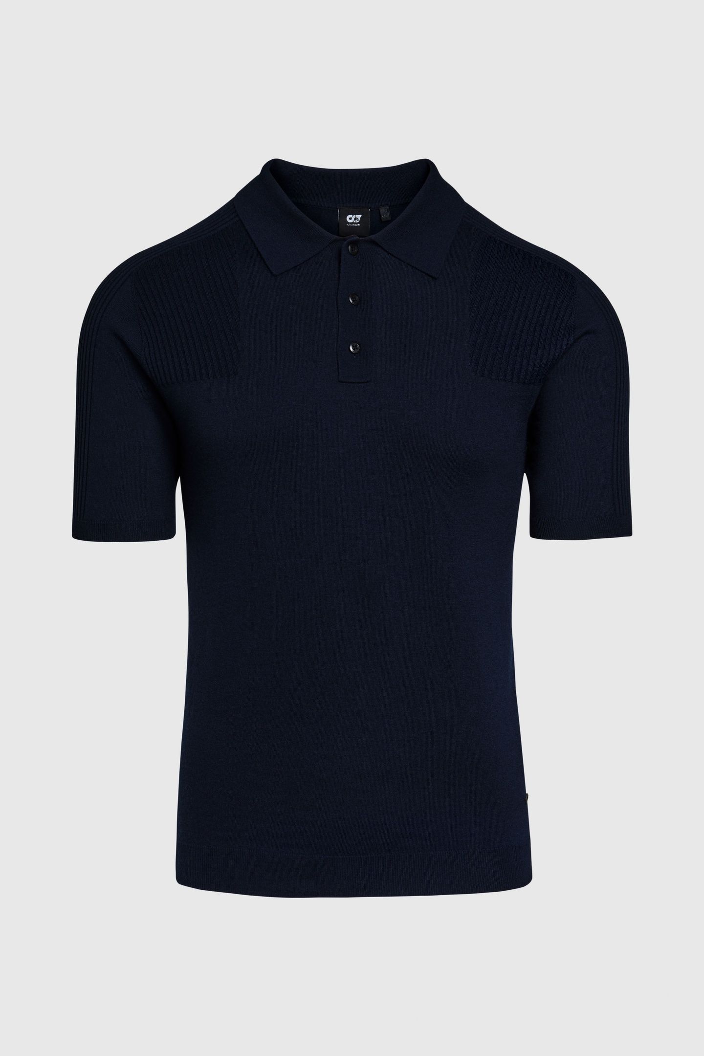 FOTOL V1.Y9.01 FLAT-KNIT-SHIRT DARK NAVY 3