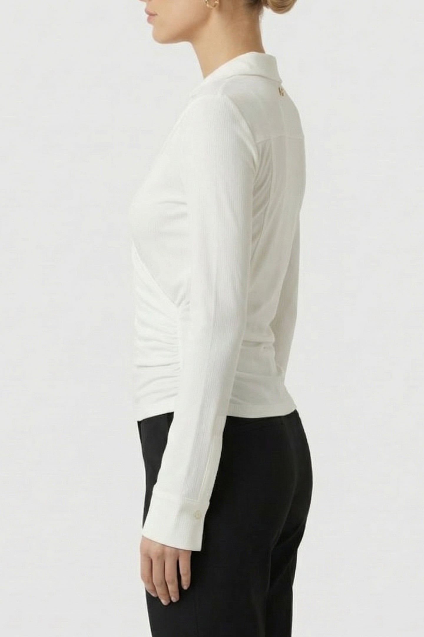 MARCIANO BY GUESS ILARY WRAP LS TOP MACADAMIA 3