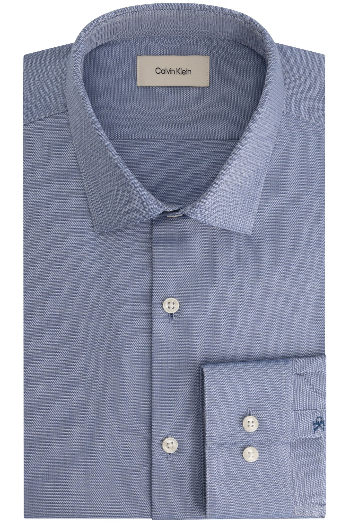 SLIM ESSENTIAL POPLIN DRESS SHIRT NAVY 4