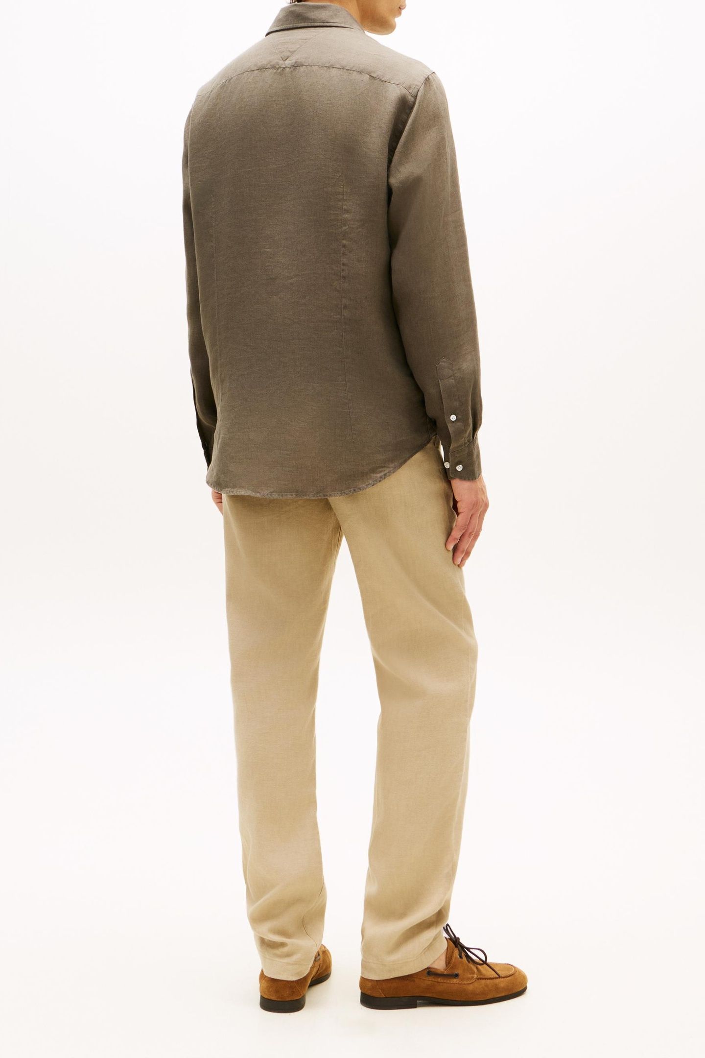 DC LINEN SHIRT ARMY GREEN 2