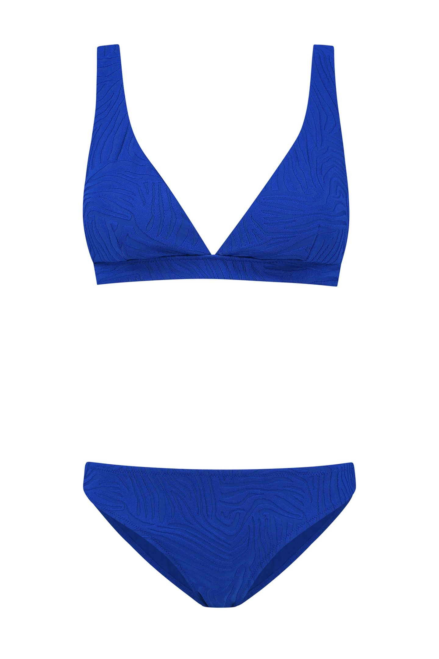 AMY BIKINI SET BERMUDA TIGER STRUCTURE DEEP OCEAN BLUE 4