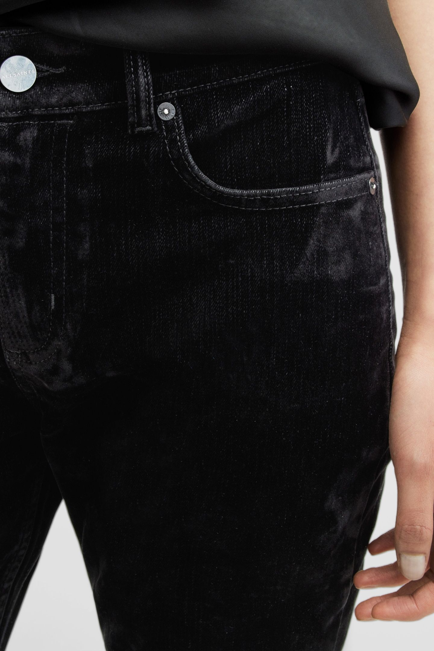 HOLLIS FLOCK BOOTCUT BLACK 5