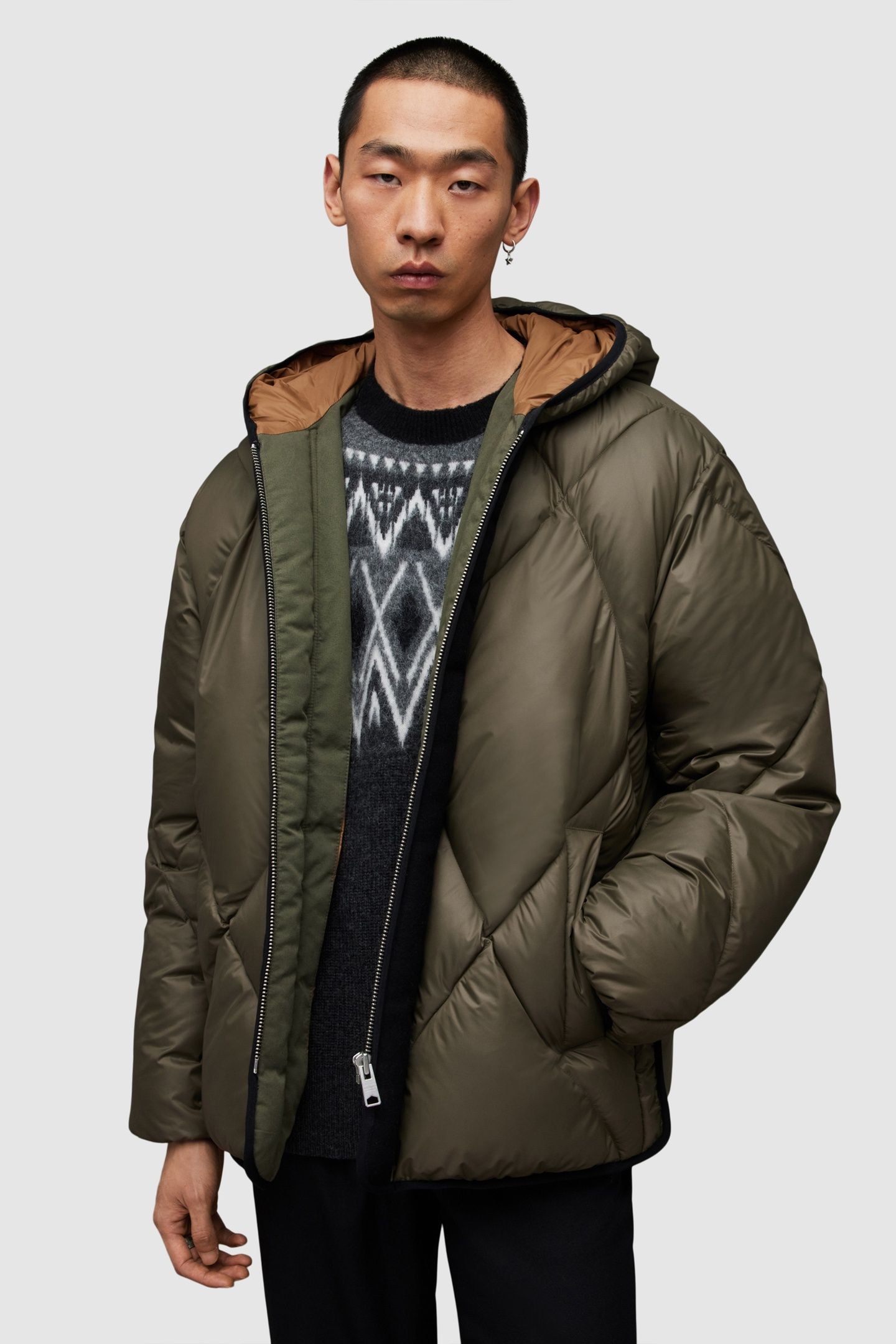 PEGASIS PUFFER COAT KHAKI/MARSH OLIVE 1