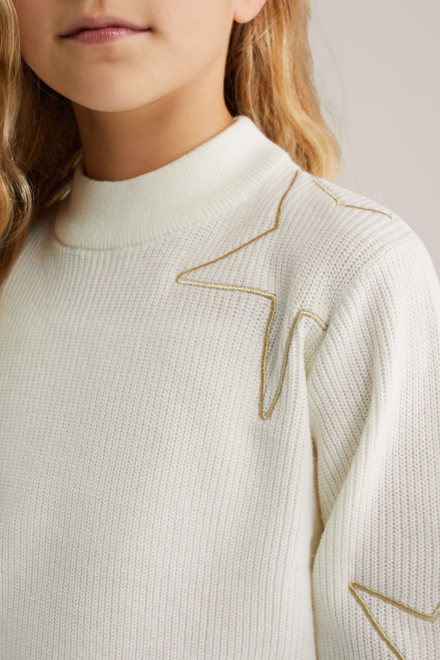 KNITTED PULLOVER ECRU 5