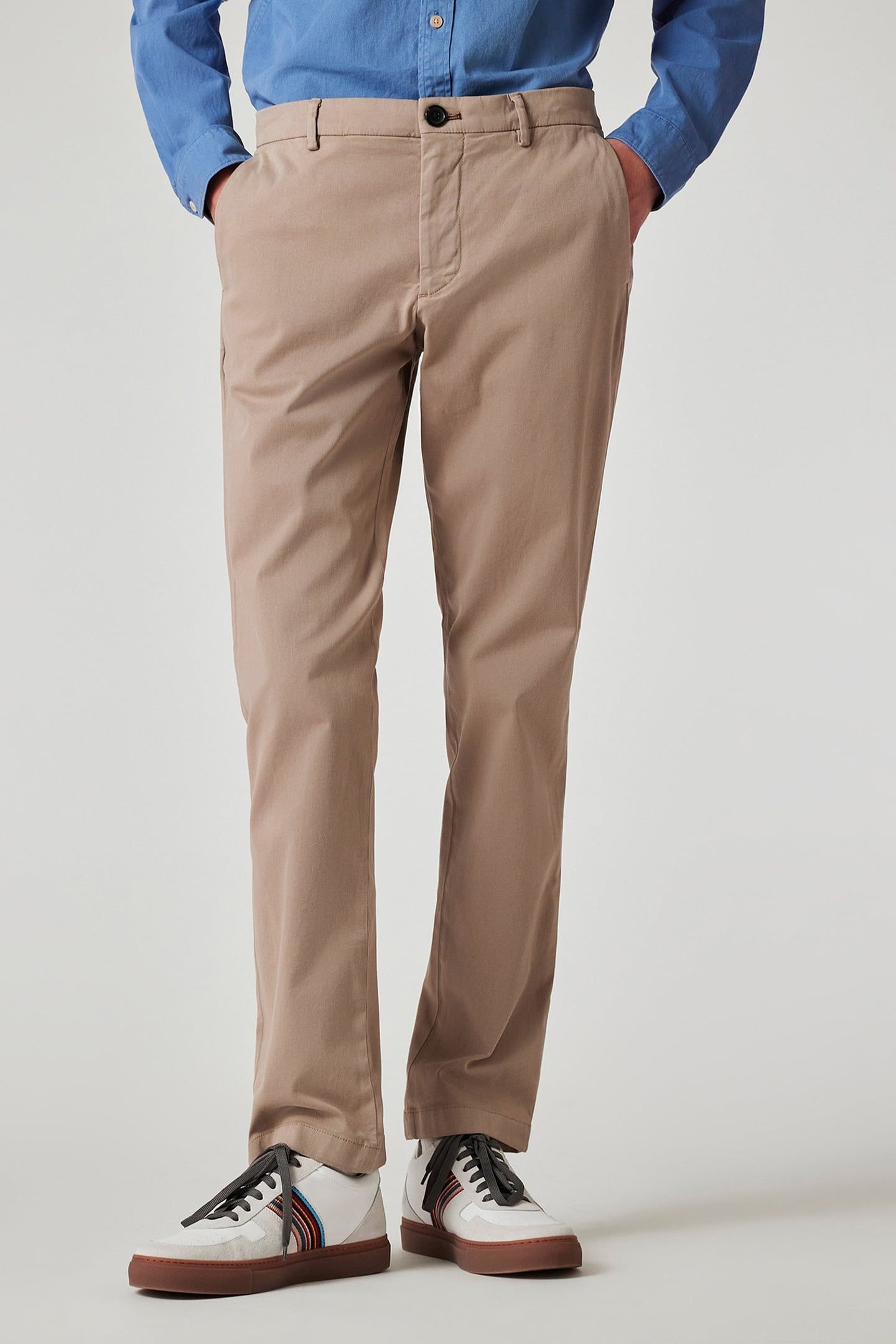 MID FIT CLEAN CHINO TAN 1