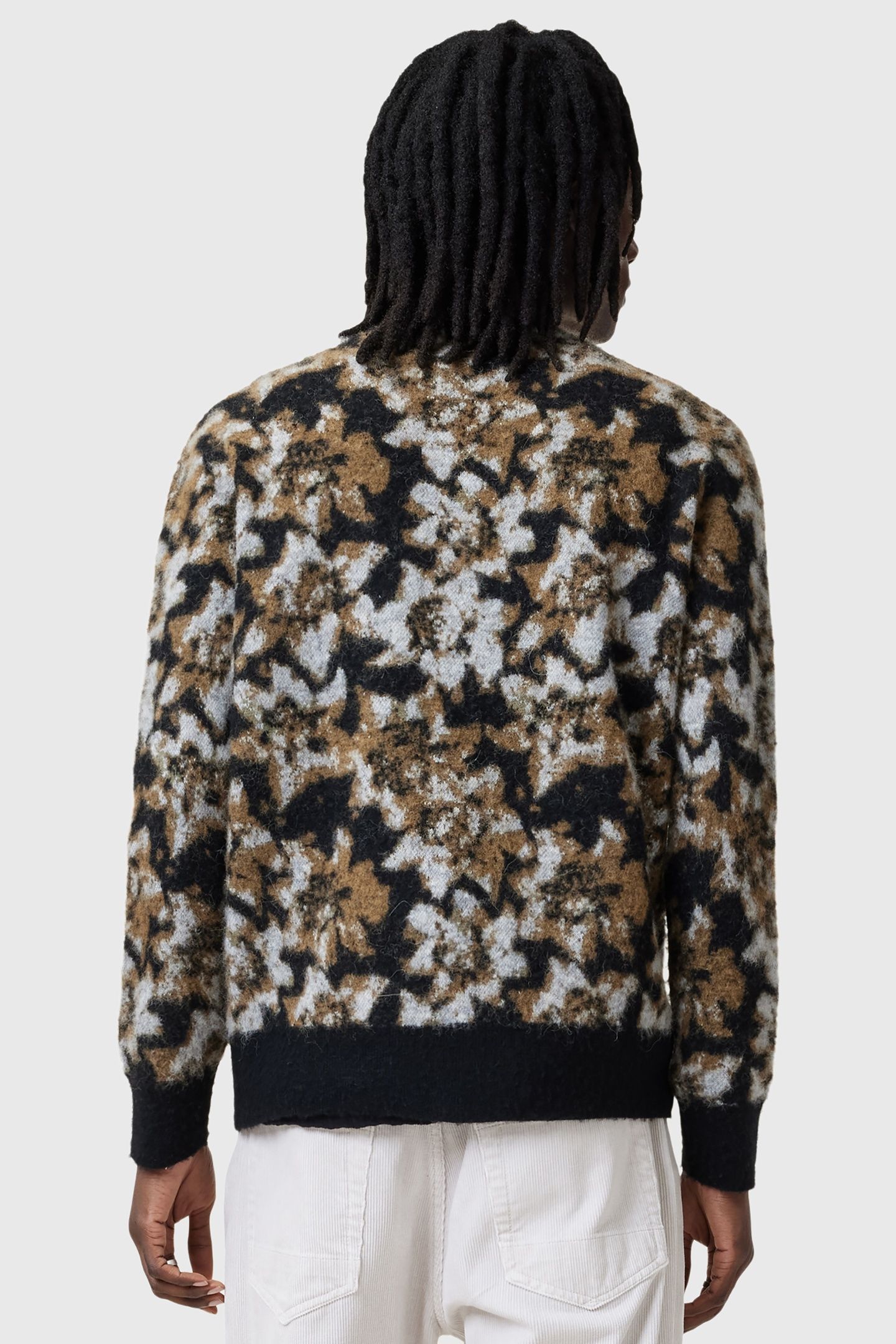 FLORELLE CARDIGAN BLACK/BROWN 3