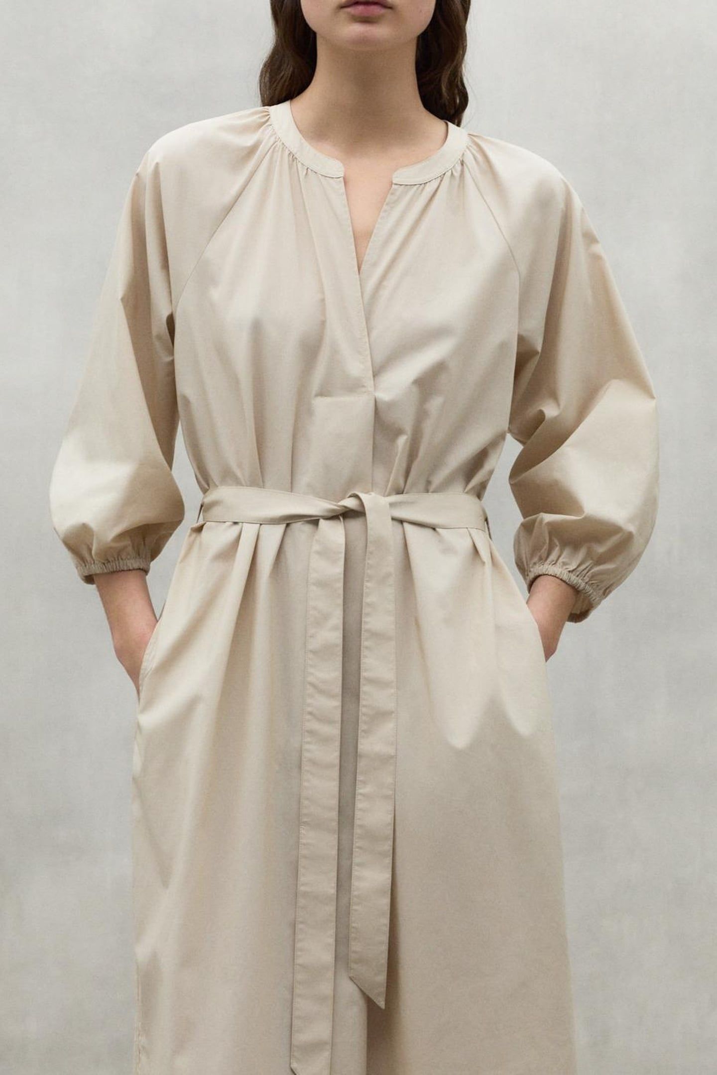 SERPENTINAALF DRESS WHITE SAND 2