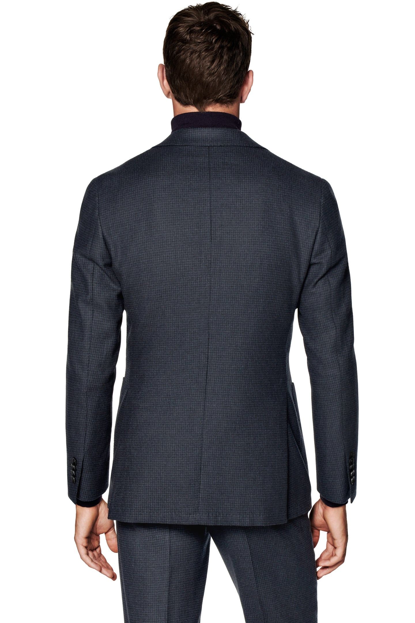 SUIT WOOL CASHMERE NAVY 7