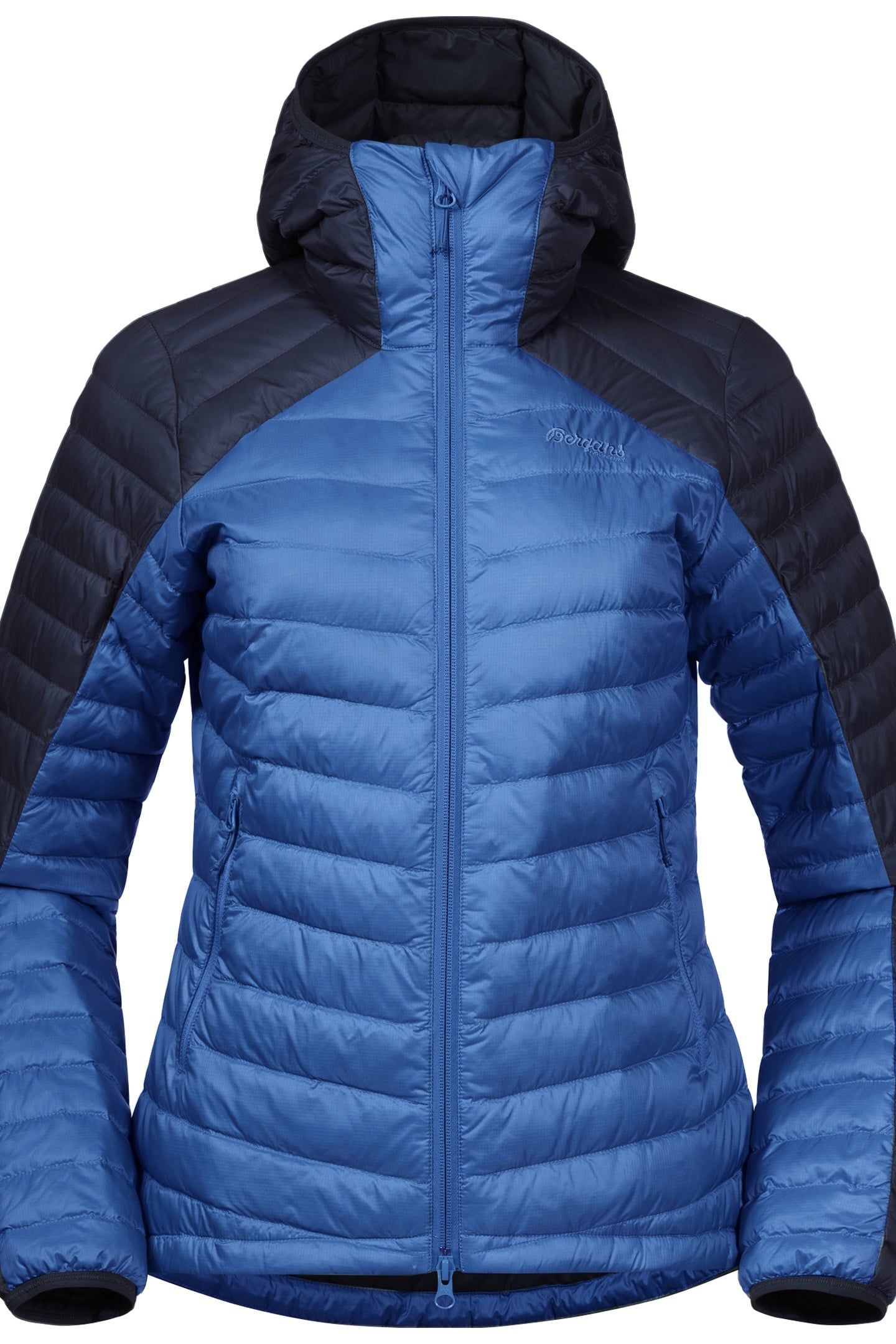 RØROS DOWN LIGHT W JKT W/HOOD STRONGBLUE/NAVY 5