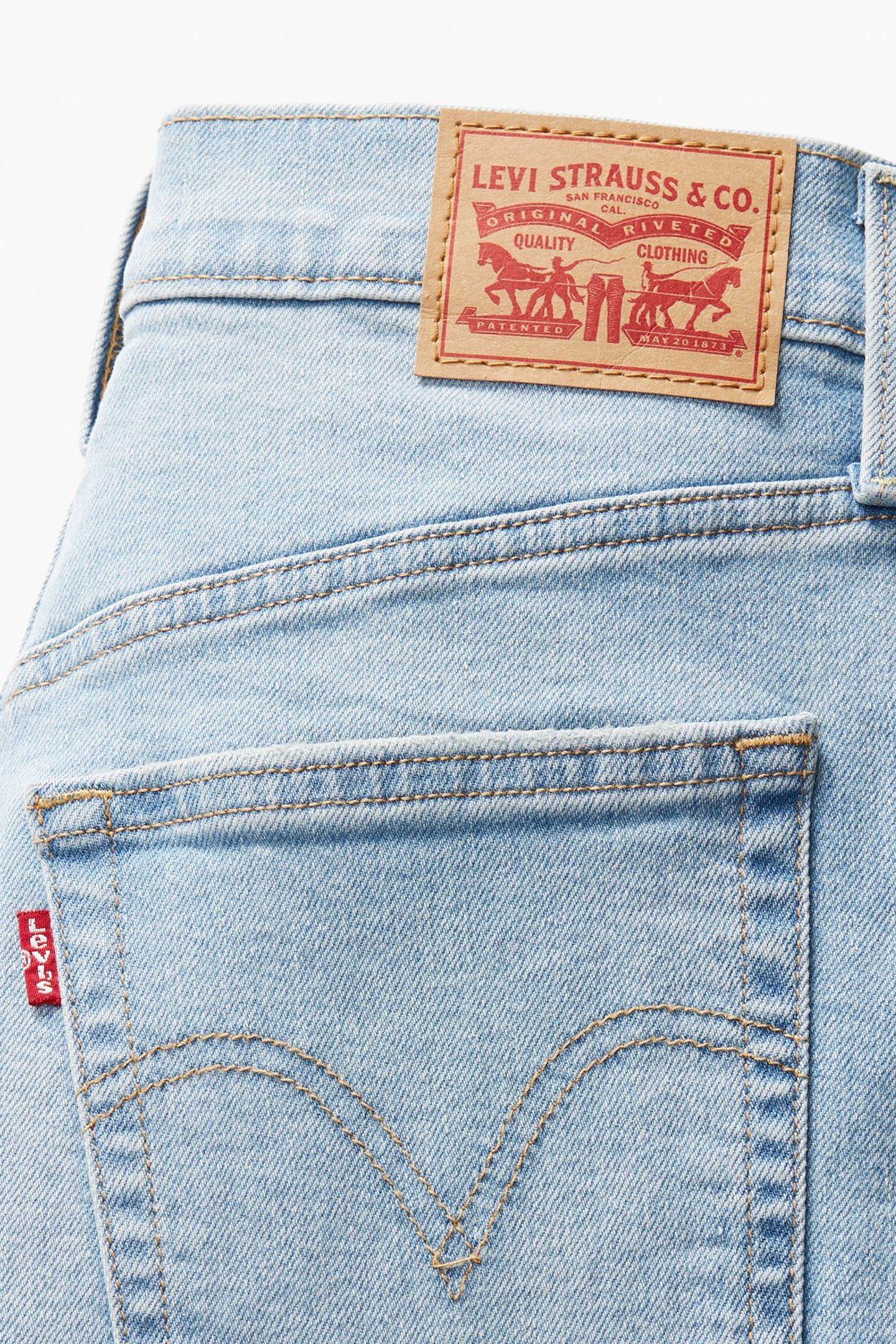 RIBCAGE STRAIGHT ANKLE JEANS BLUE 5
