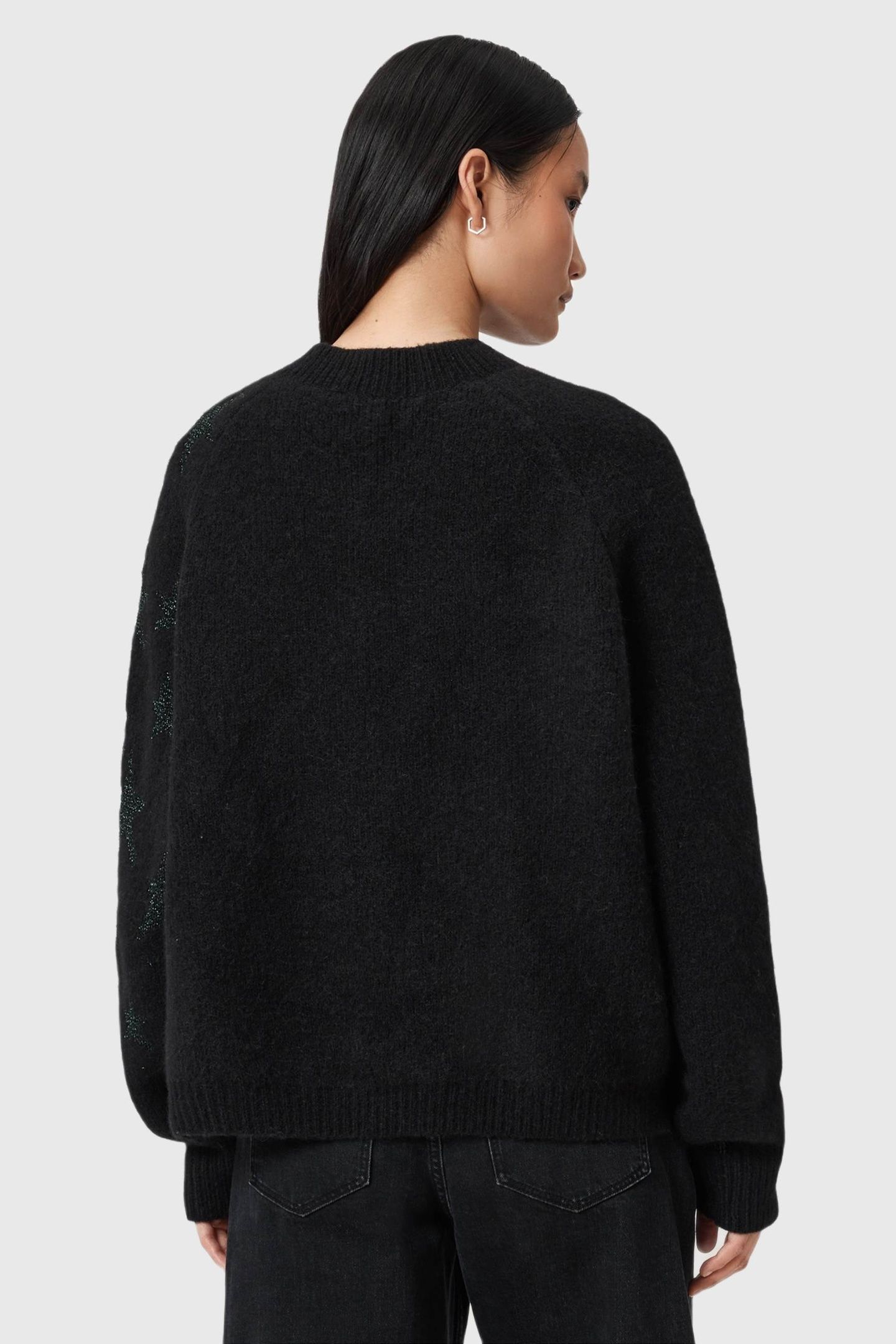 COSMOS JUMPER BLACK/GREEN 2