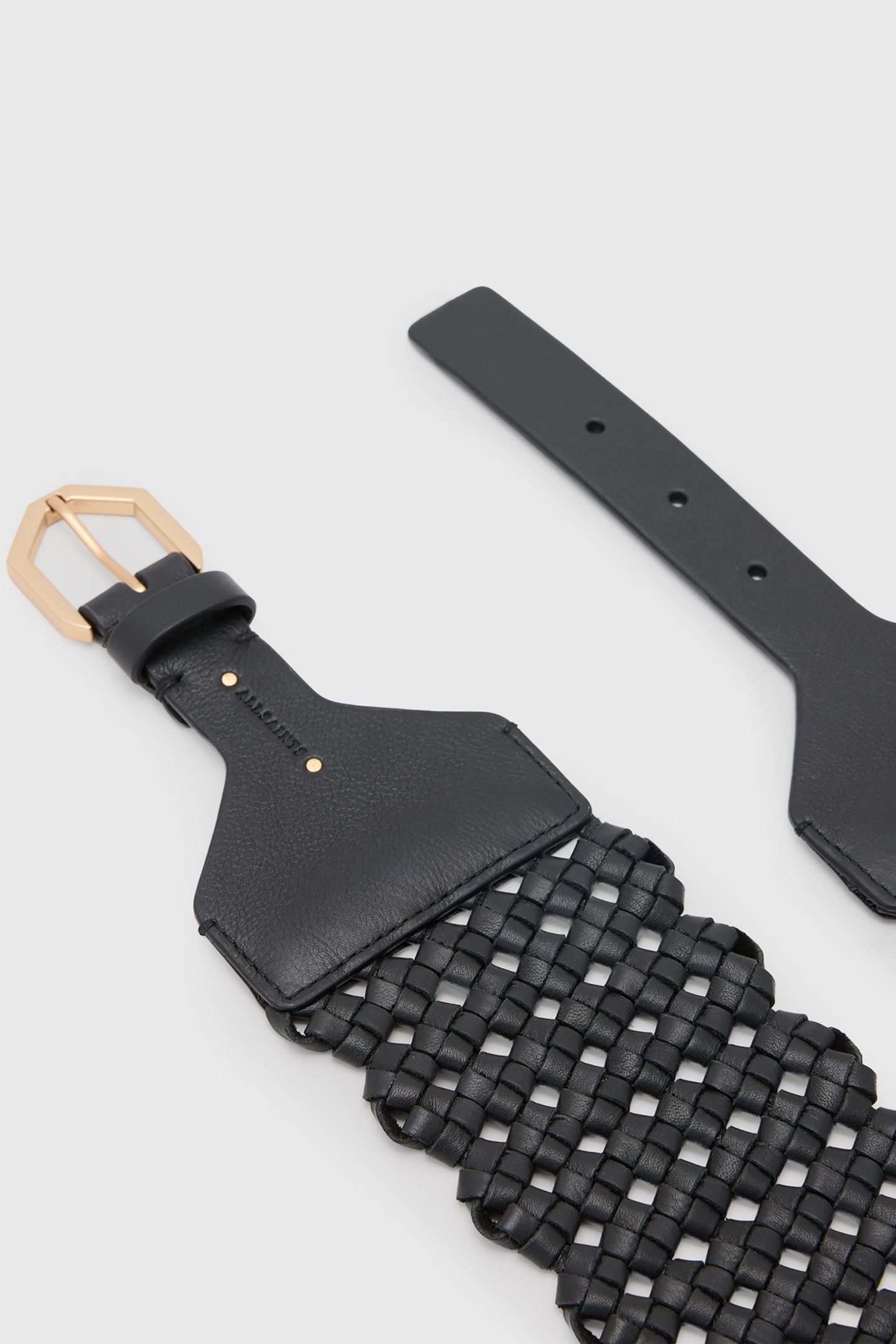 MATHILDE WAIST BELT BLACK/WARM BRASS 3