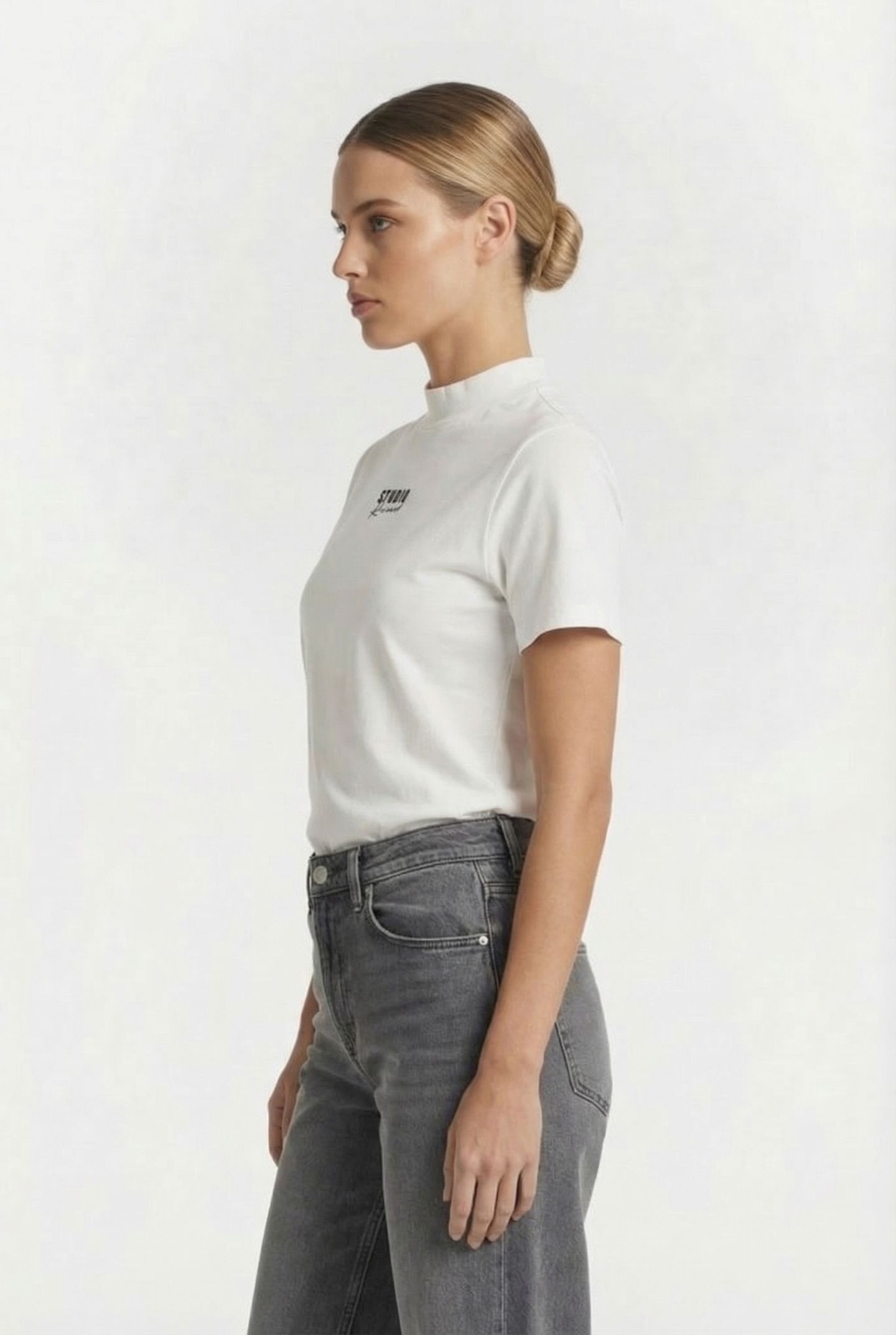 HANNAH T-SHIRT GREY IVORY 3