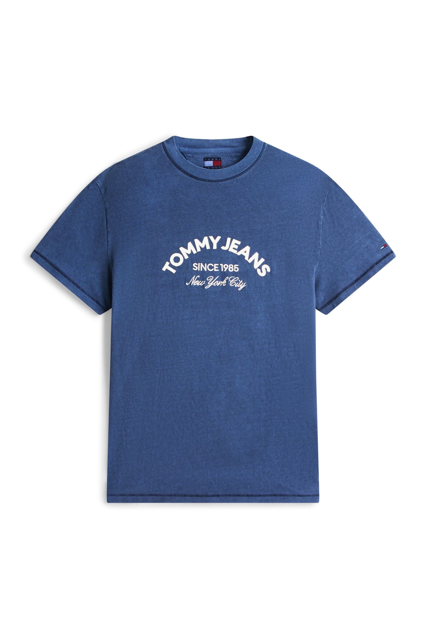 ARCH LOGO TEXTURED T-SHIRT DARK NIGHT NAVY 4