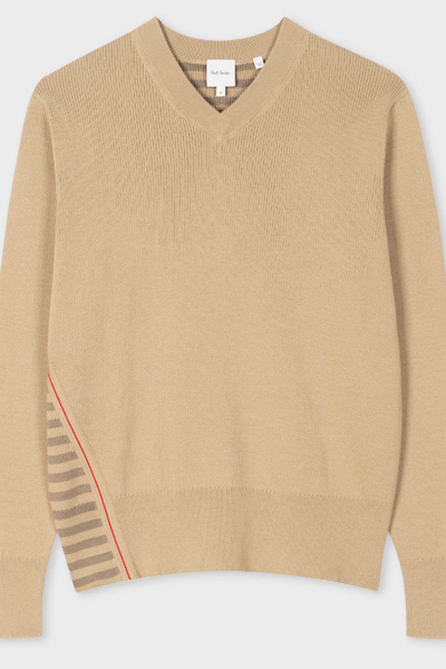 SWEATER V NECK LIGHT BEIGE 4