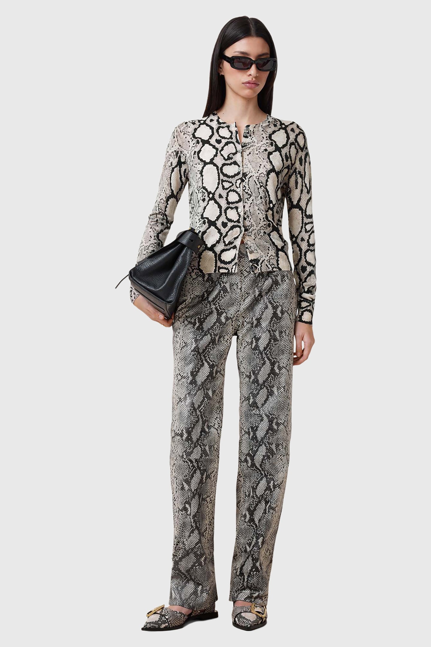 SAIGE SNAKE TROUSER NATURAL WHITE 1
