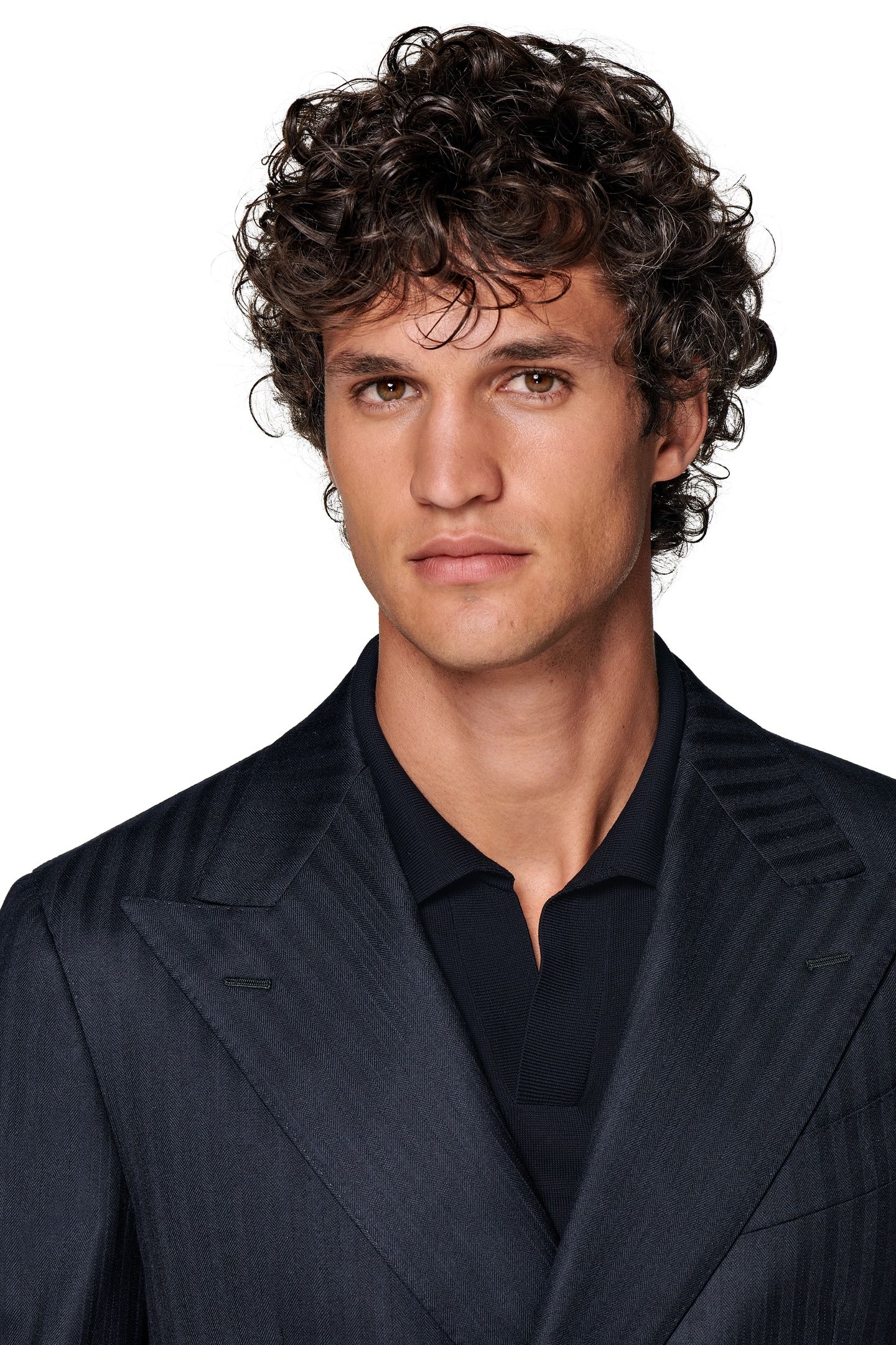 SUIT-NAVY HERRINGBONE NAVY 8