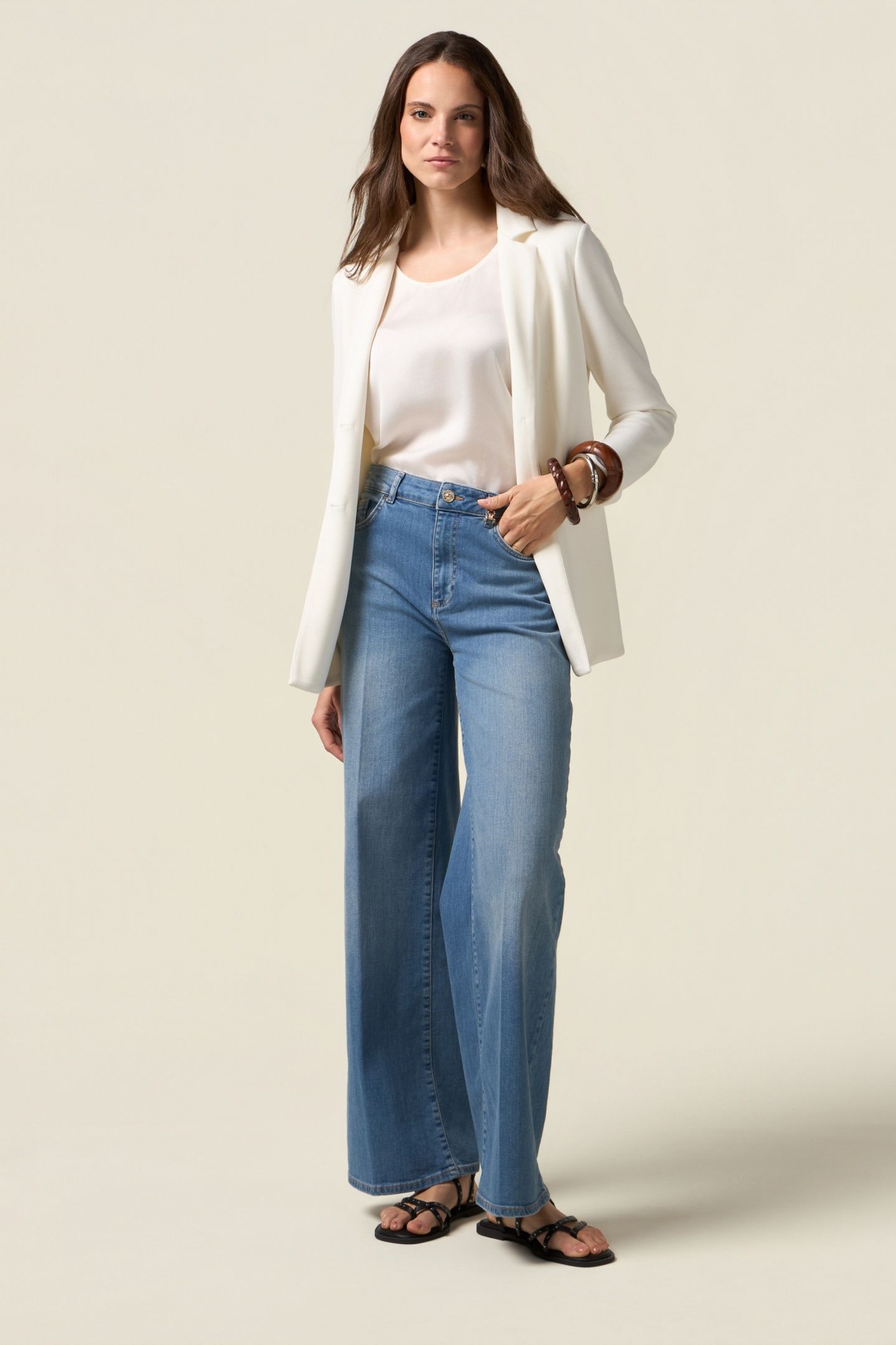 SOFT TOUCH SWEATSHIRT BLAZER WHITE 3