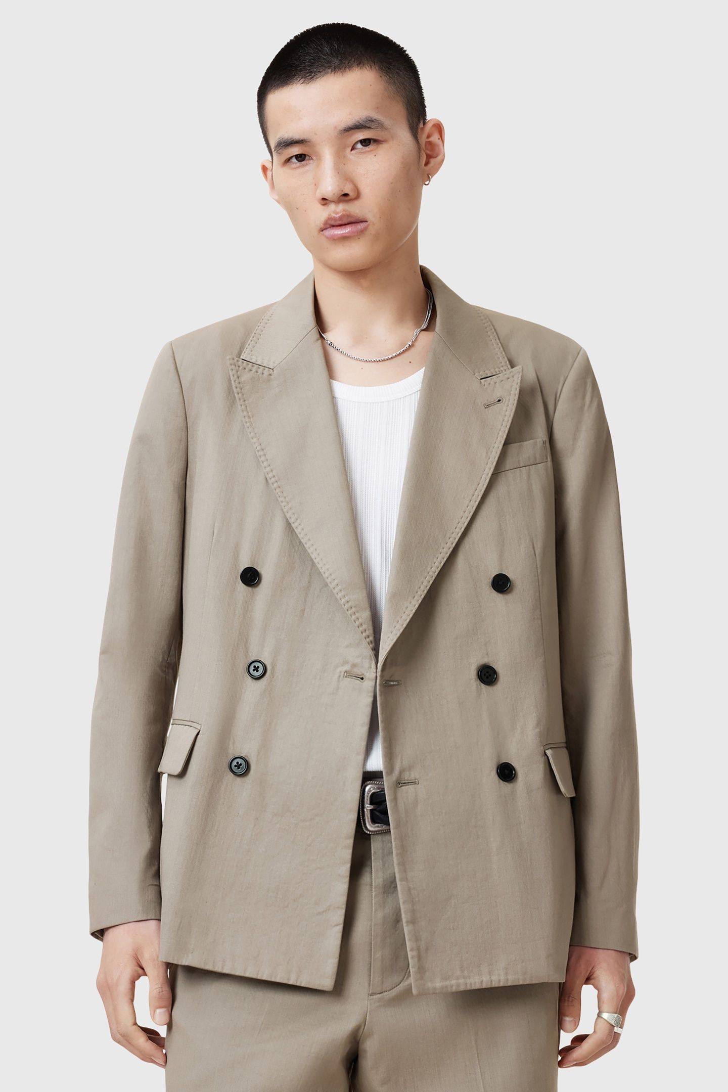 NEWTON BLAZER STONE GREY 4