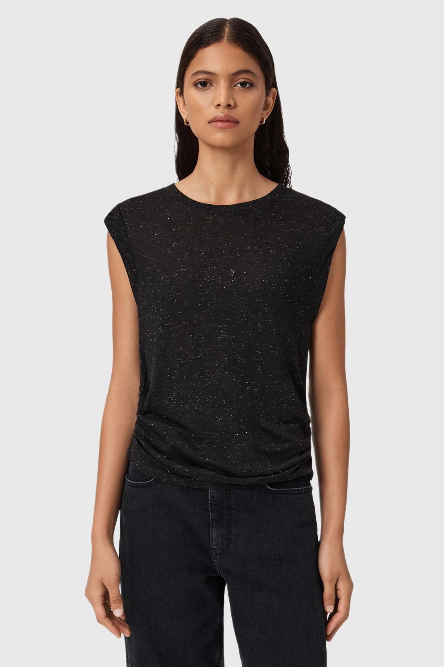 WEST SHIMMER TANK BLACK 1