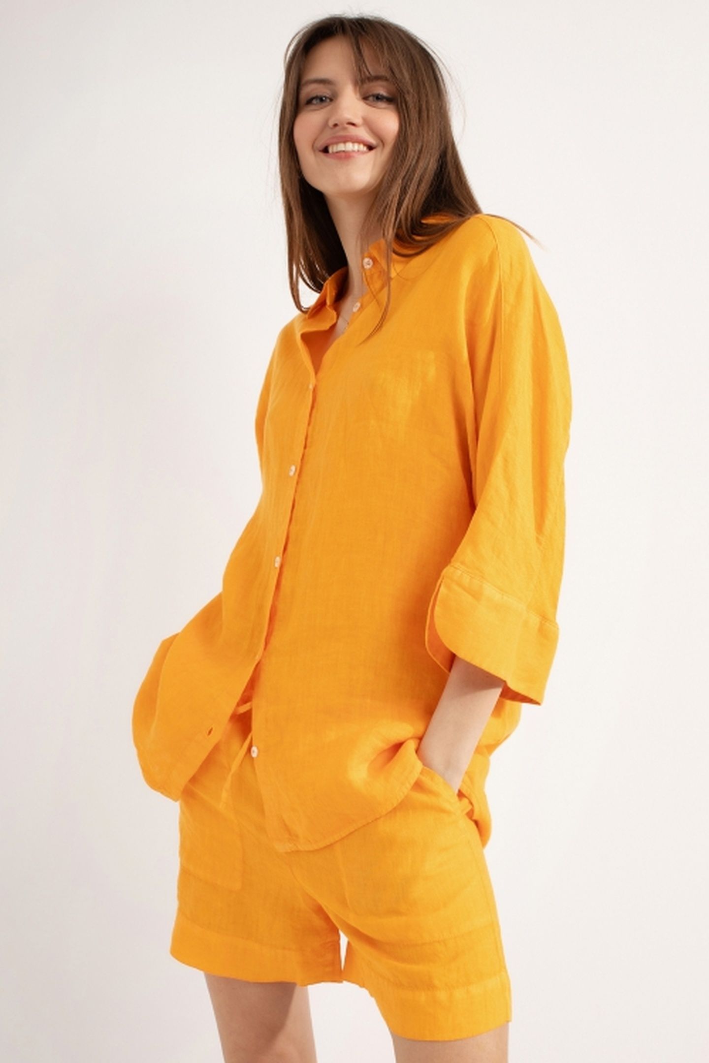 DARLENE BLOUSE LIGHT ORANGE 1