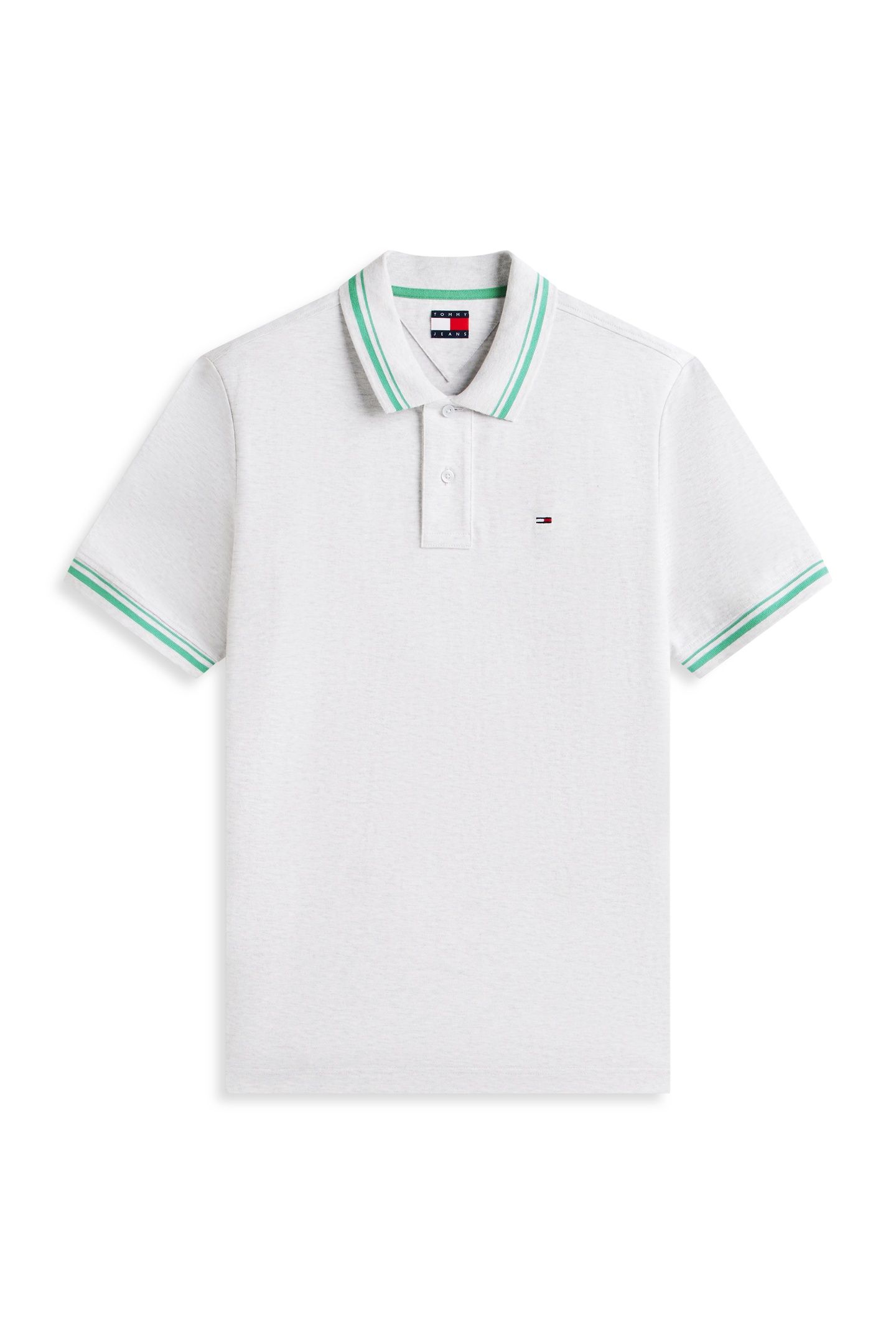 REGULAR TIPPED POLO ICE GREY HEATHER 5