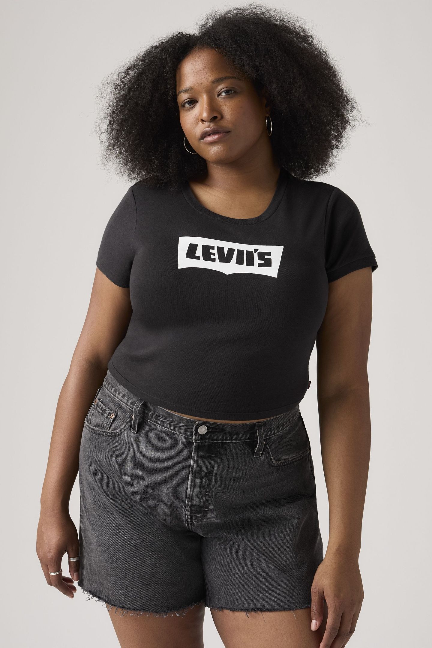 GRAPHIC ESSENTIAL SPORTY RINGER TEE BLACK 1