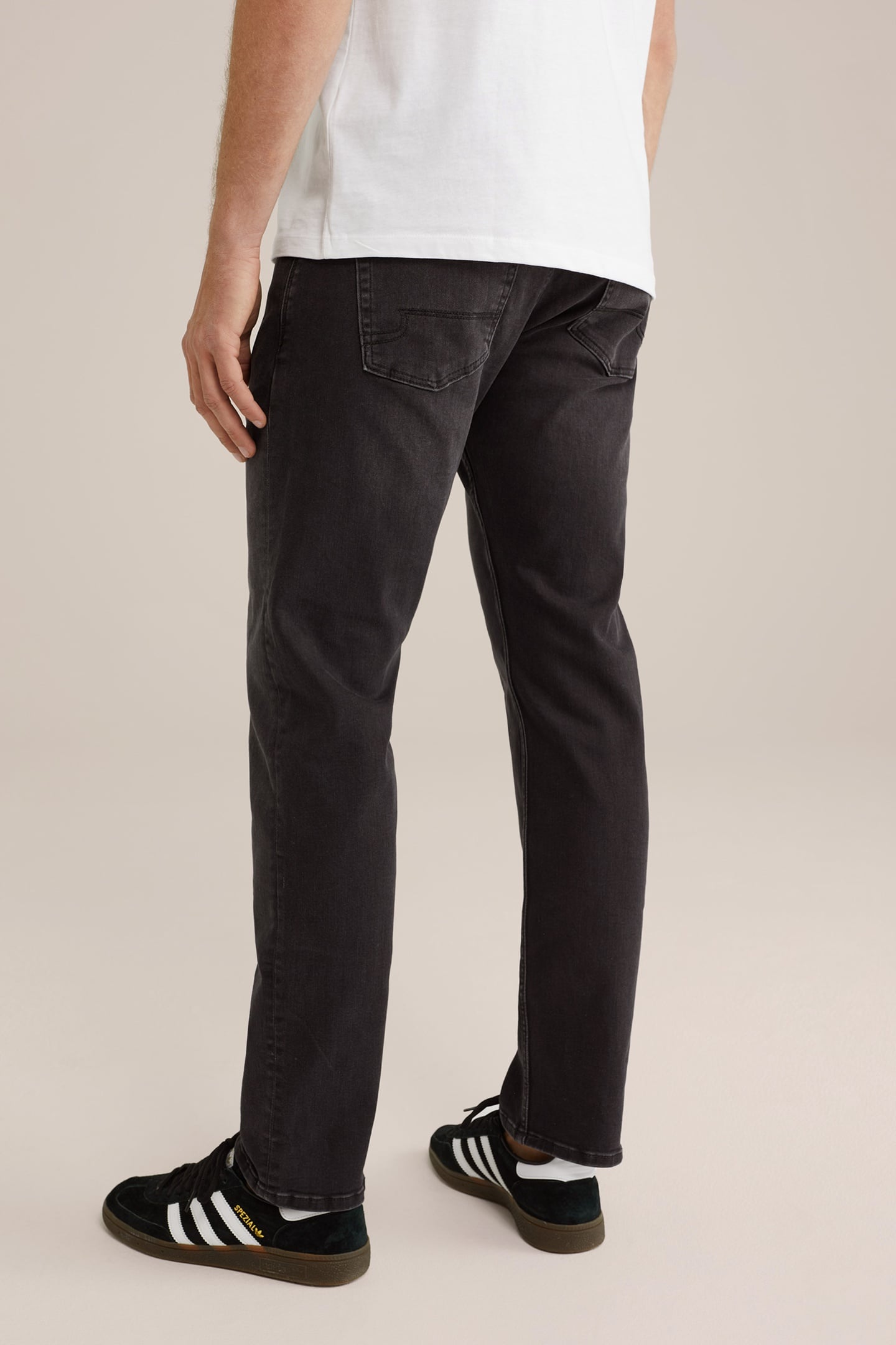 5-POCKET MID WAIST DARK GREY 2