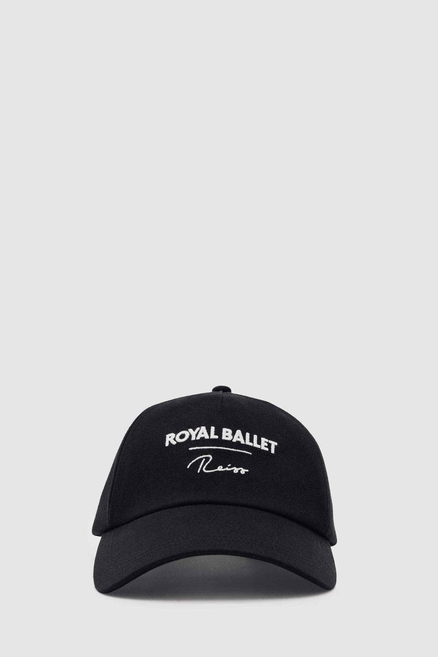 EMBROIDERED LOGO CAP BLACK 1