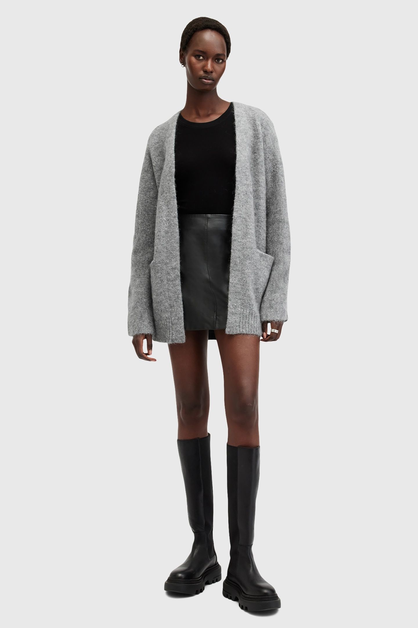 ZOE CARDIGAN GREY MARL 5