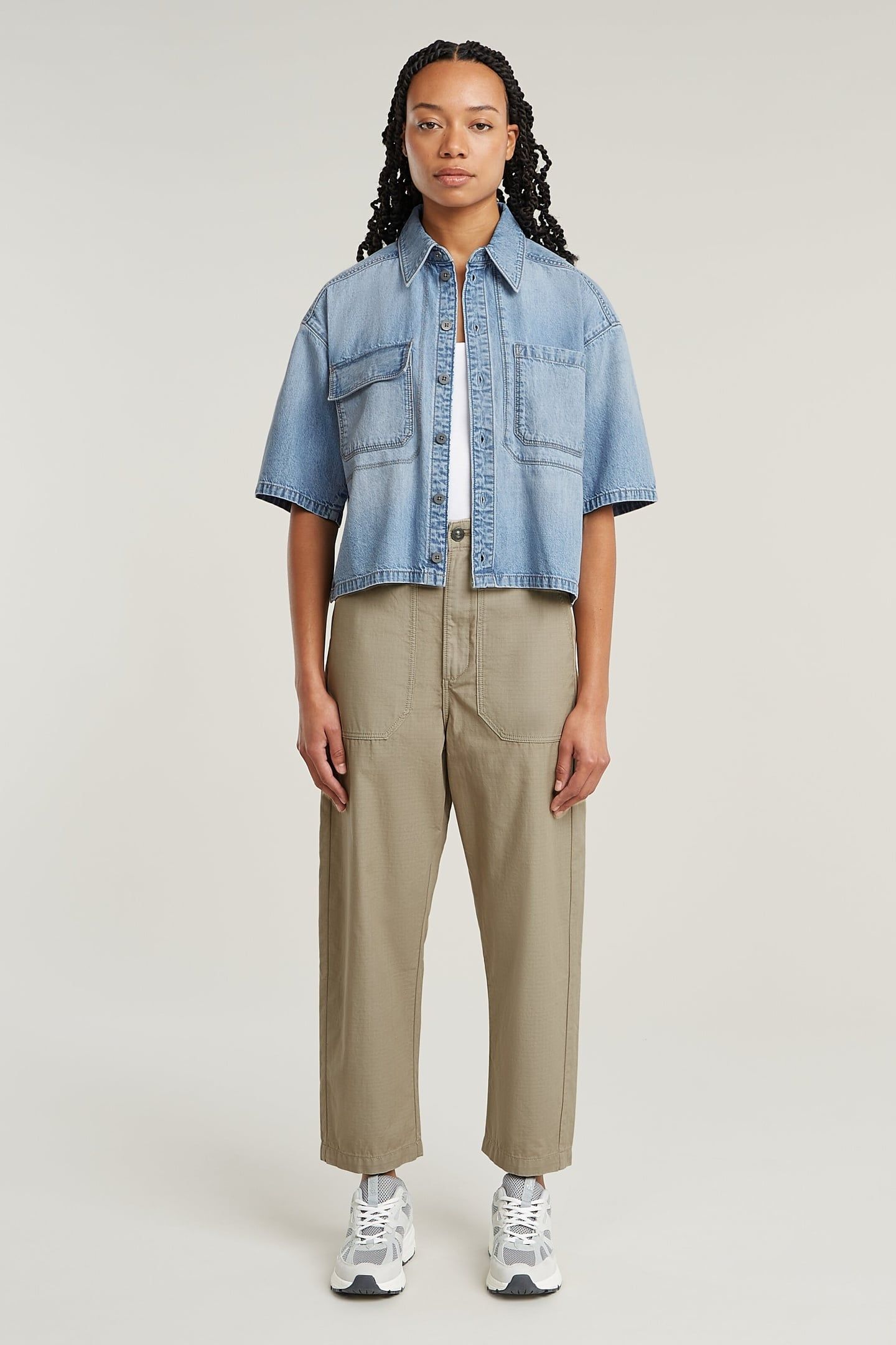 REMIX SHIRT S/S SUN FADED BLUE MIST 1