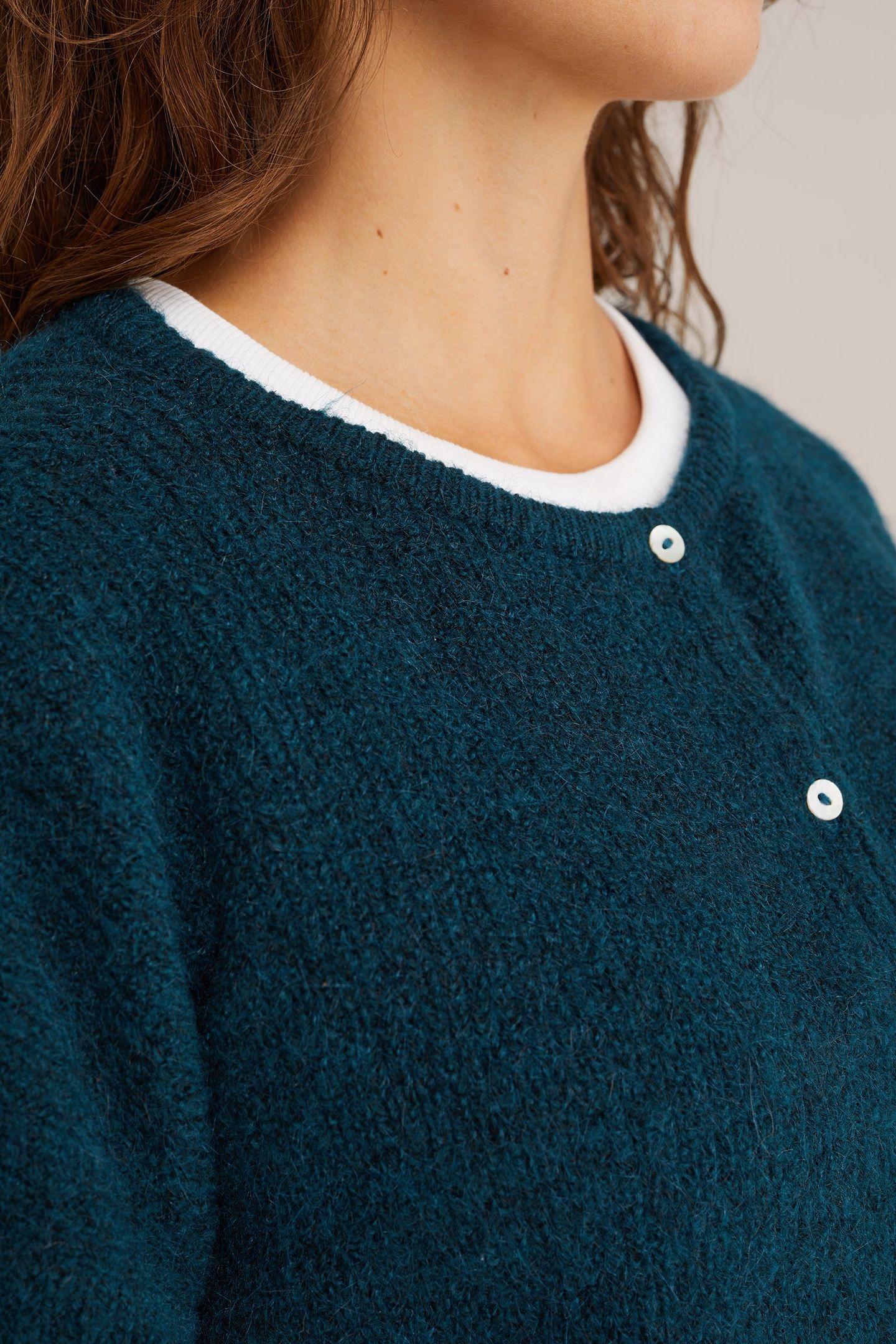 KNITTED CARDIGAN TURQUOISE 5