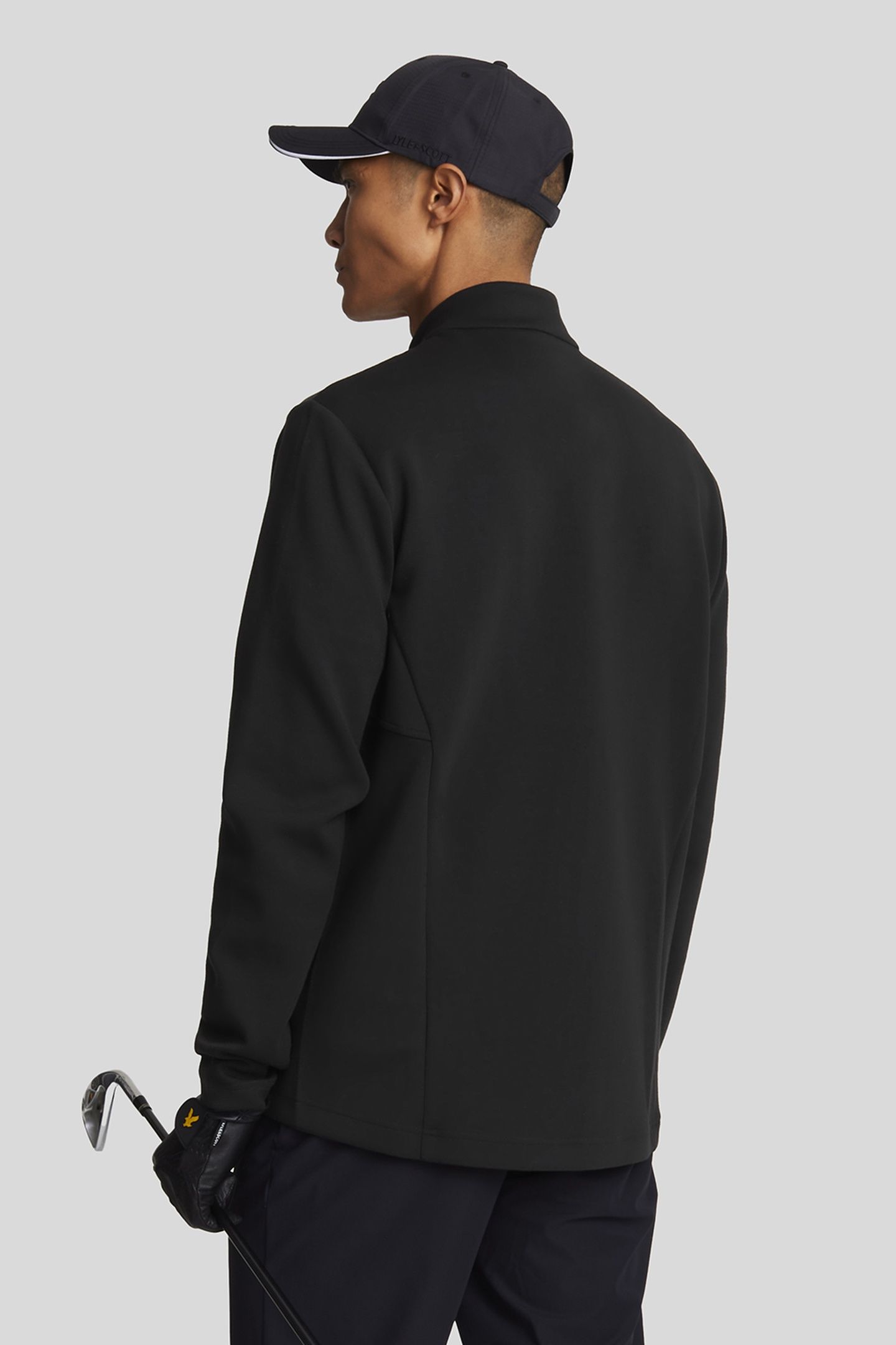 BAFFLE QUILTED FULL ZIP JACKET JET BLACK 3