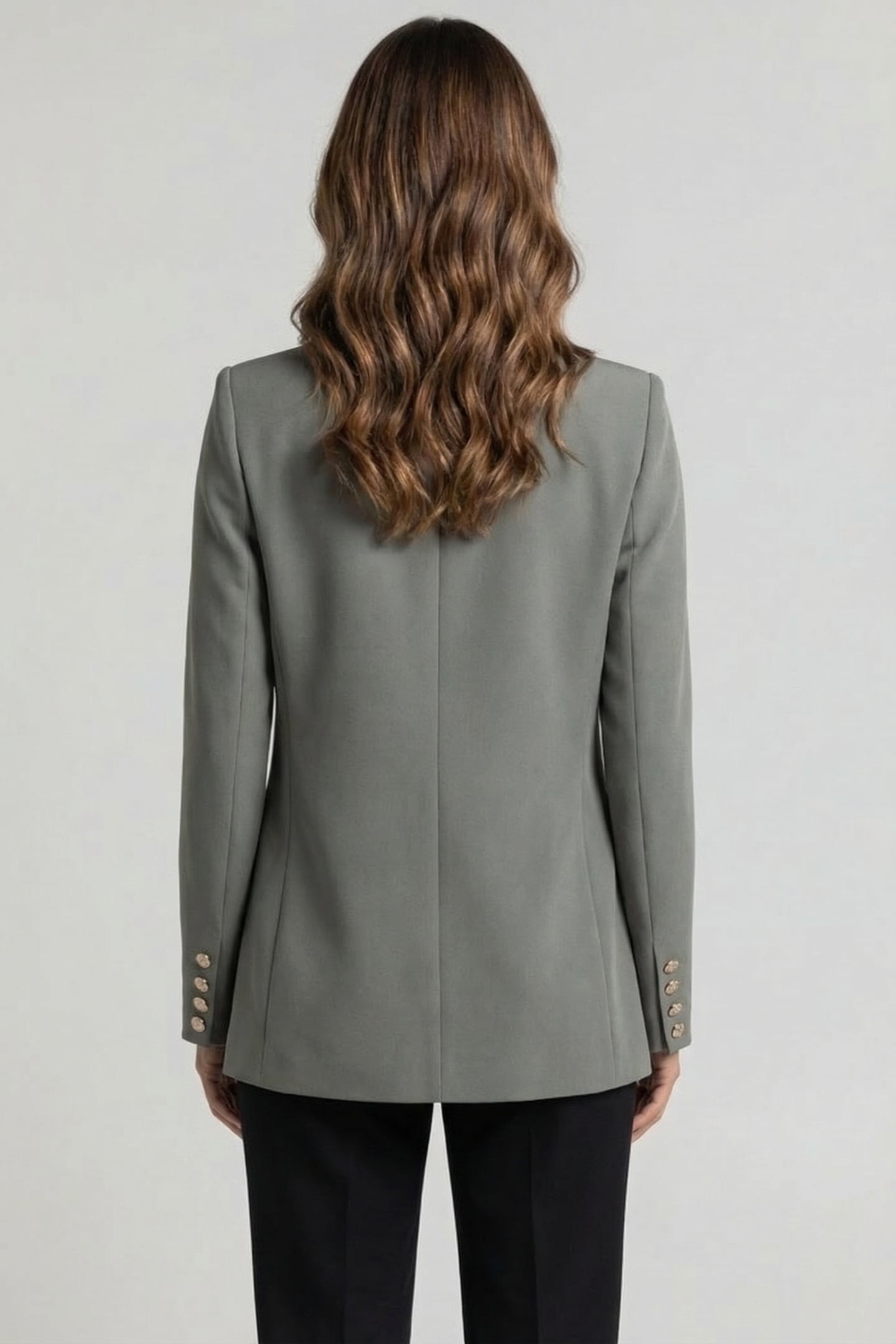 MARCIANO BY GUESS BECKY STRAIGHT BLAZER STONE OLIVE 2