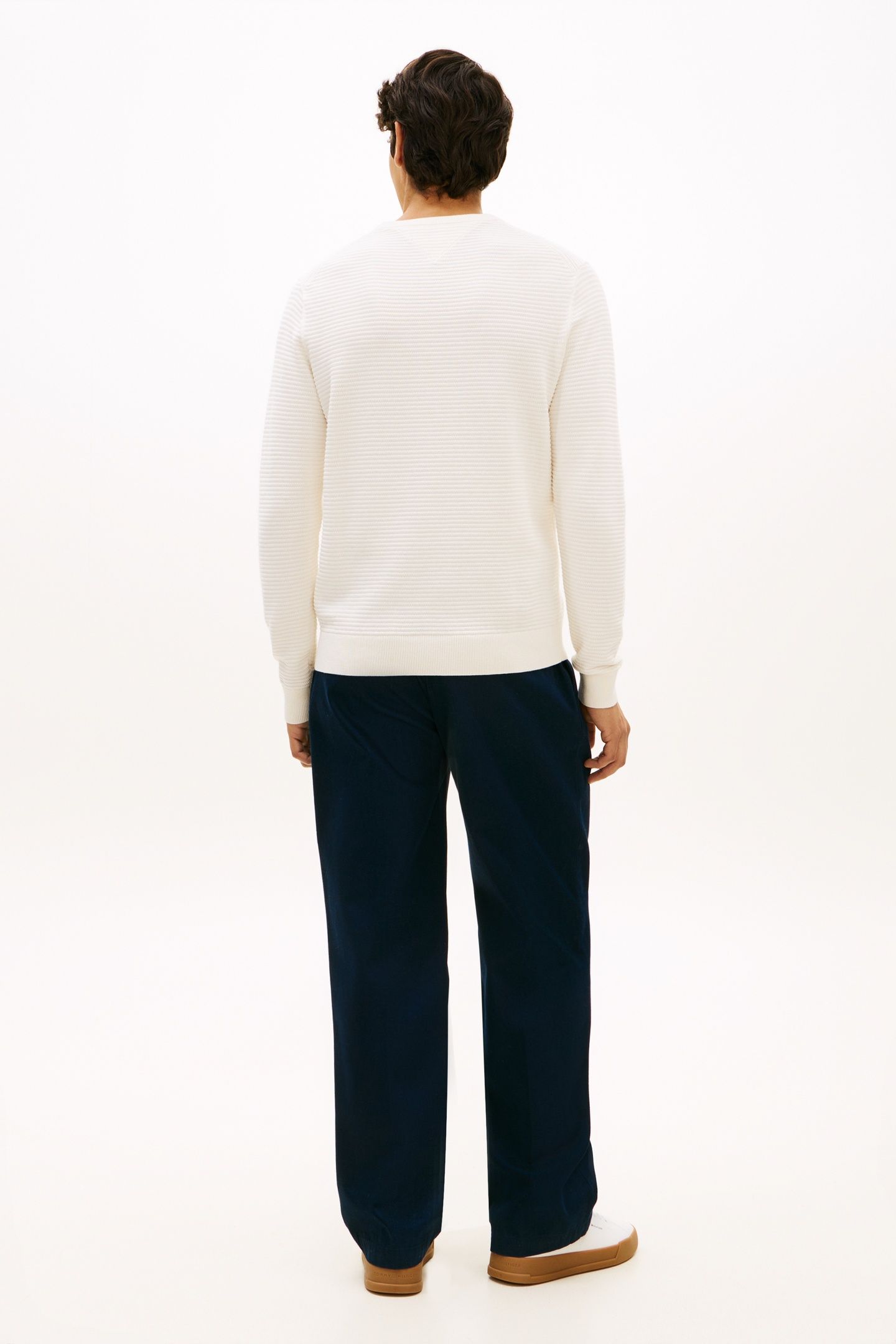 SEASONAL STRUCTURE CREWNECK IVORY PETAL 4