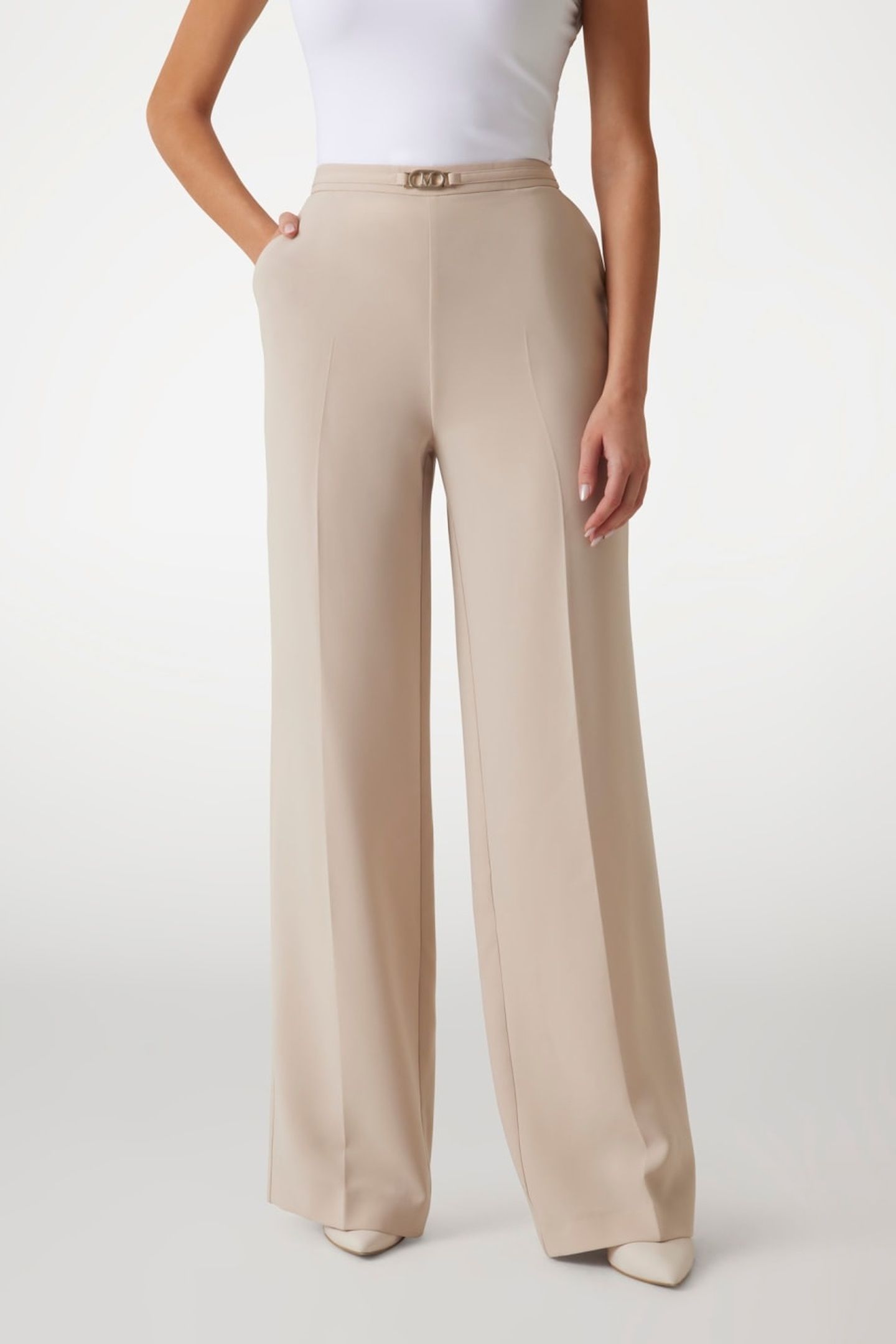 MARCIANO BY GUESS BECKY STRAIGHT PANT FAWN TAUPE 2