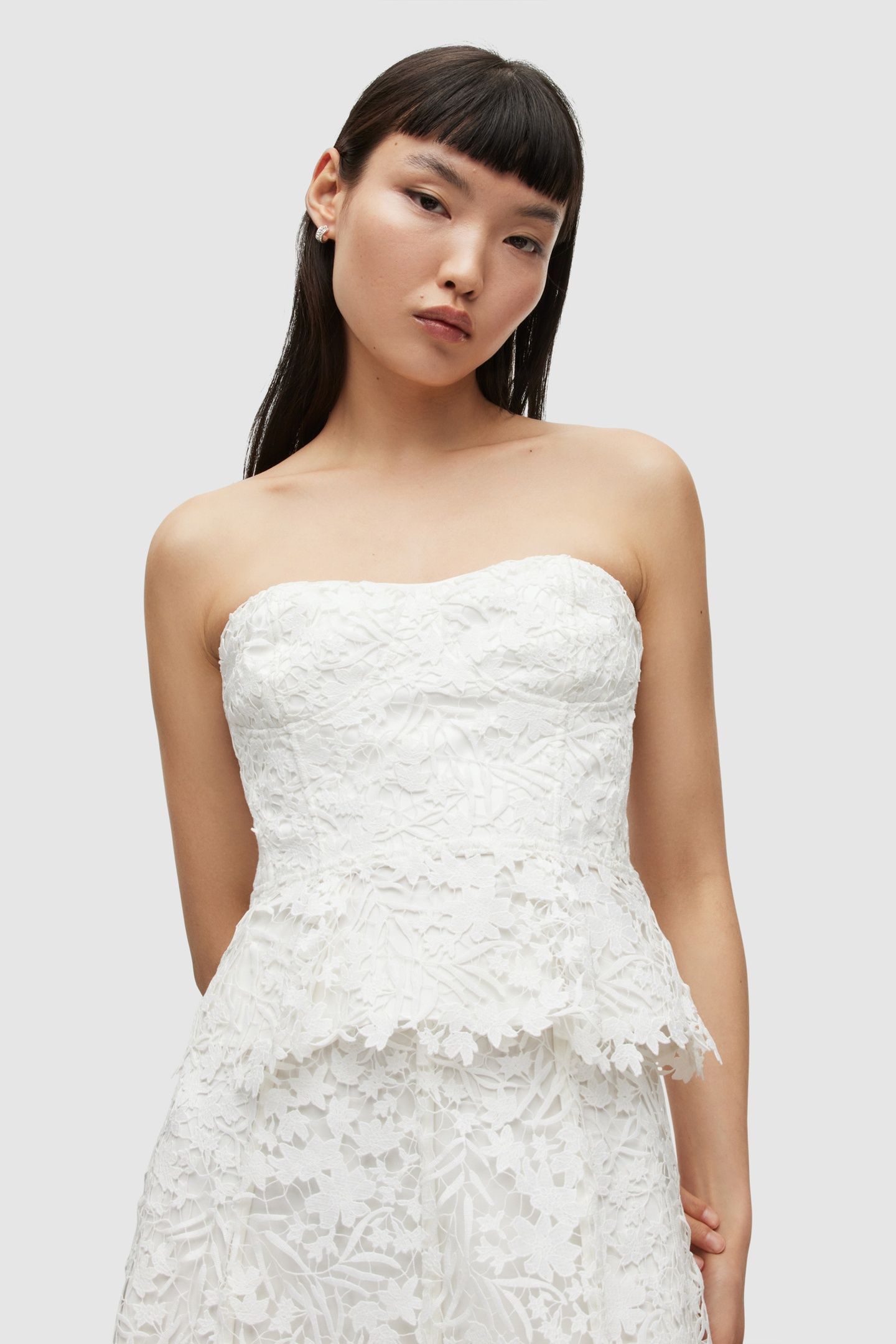SIENNA BRODERIE TOP CHALK WHITE 2
