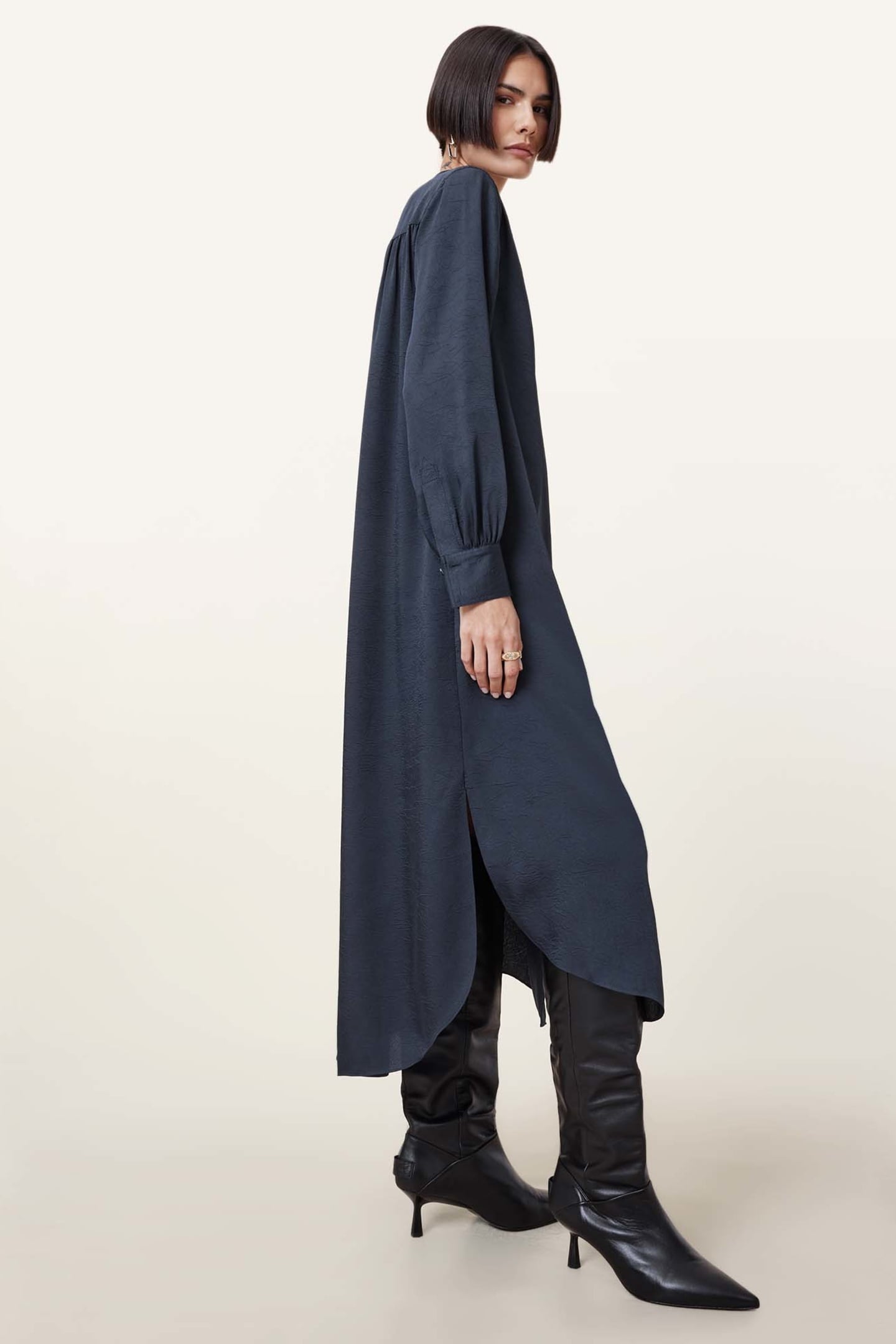 AGGIE SHIRT DRESS DENIM BLUE 3