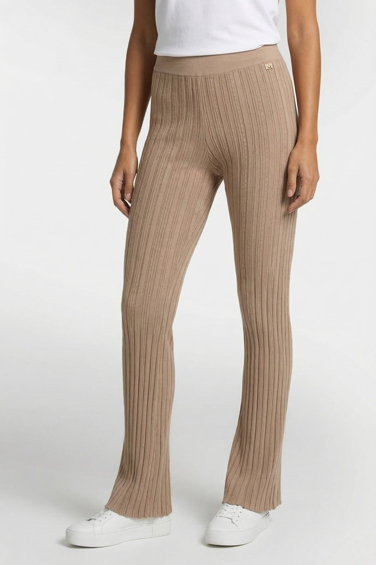 MARCIANO BY GUESS GIADA FLARE SWEATER PANT NATURAL ALMOND 1