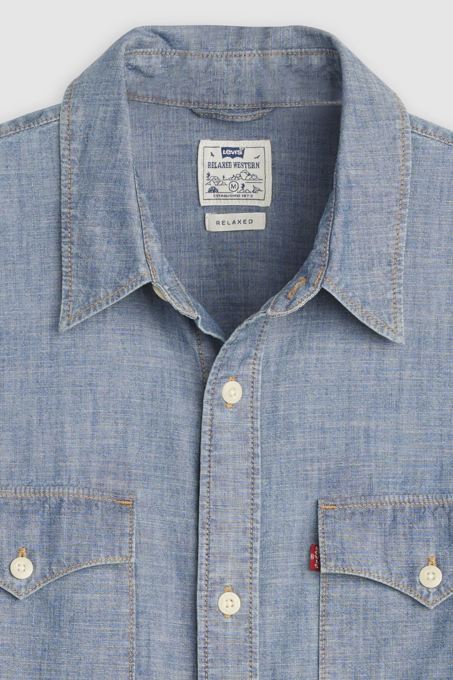RELAXED WESTERN SHIRT BLUE 6