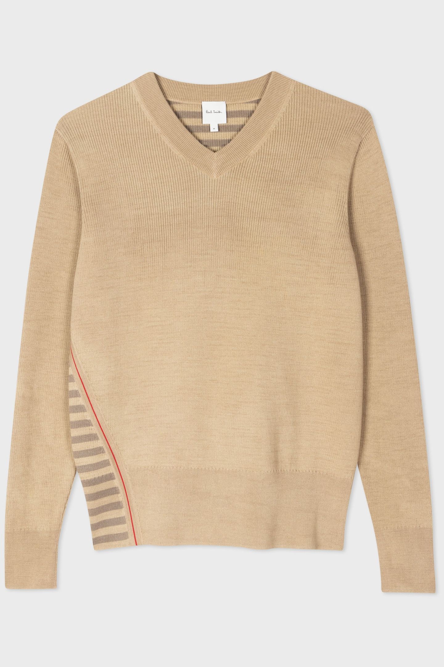 SWEATER V NECK LIGHT BEIGE 5