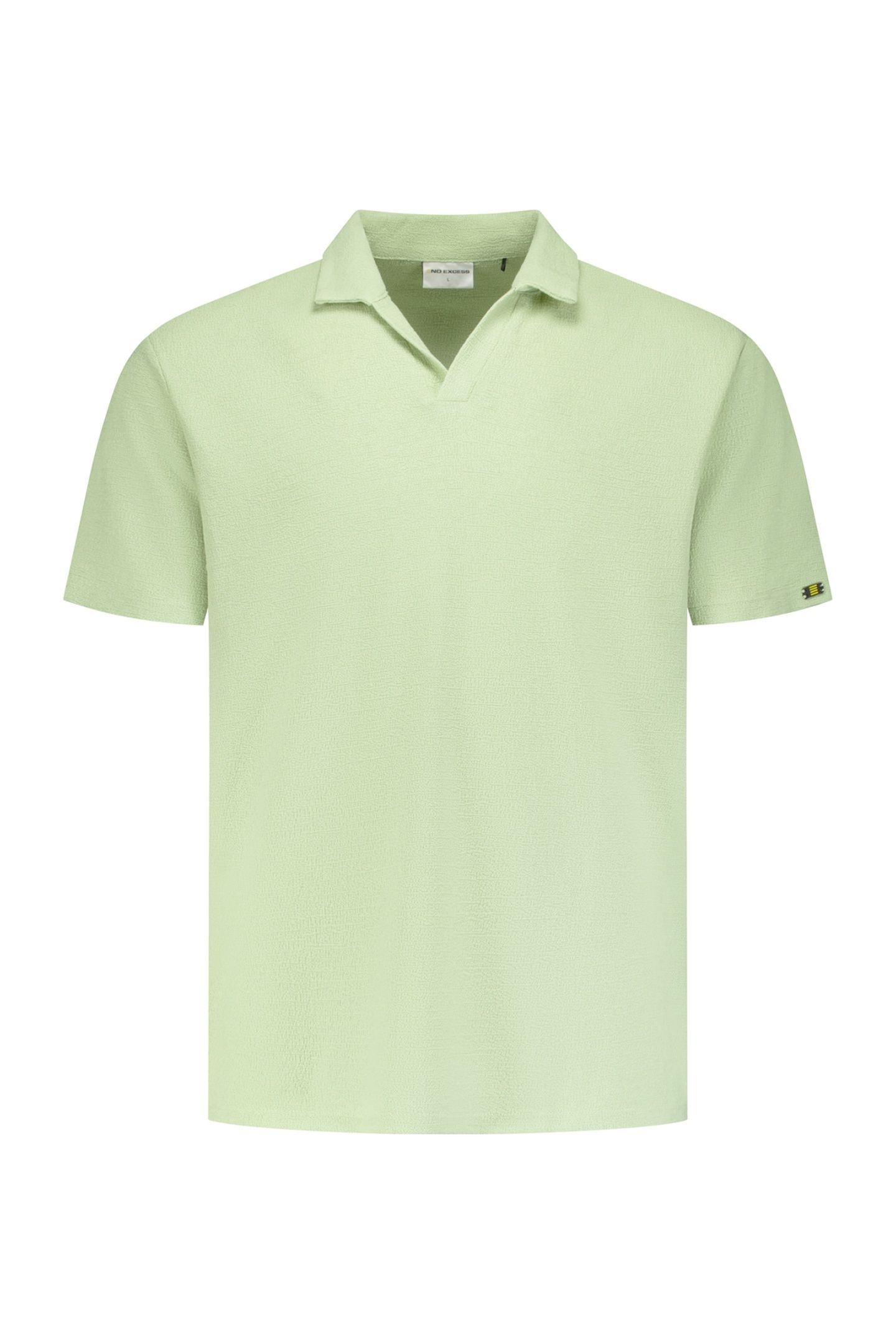 POLO V SOLID JACQUARD GREEN 1