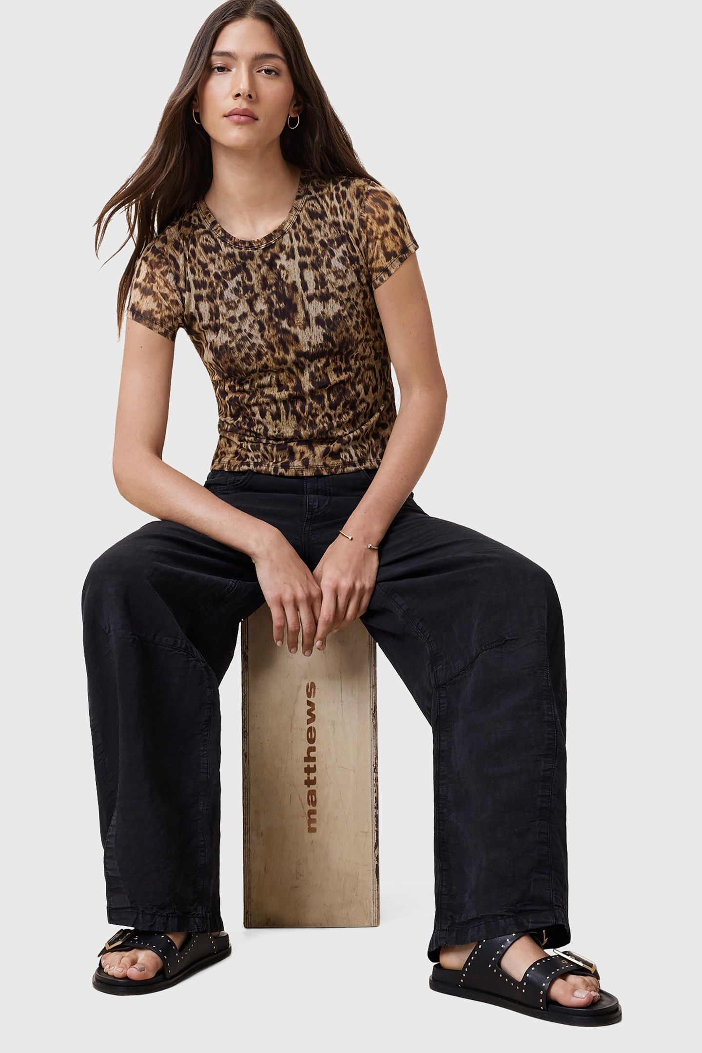 ELLIE MESH TEE EVIA GOLDEN BROWN 4