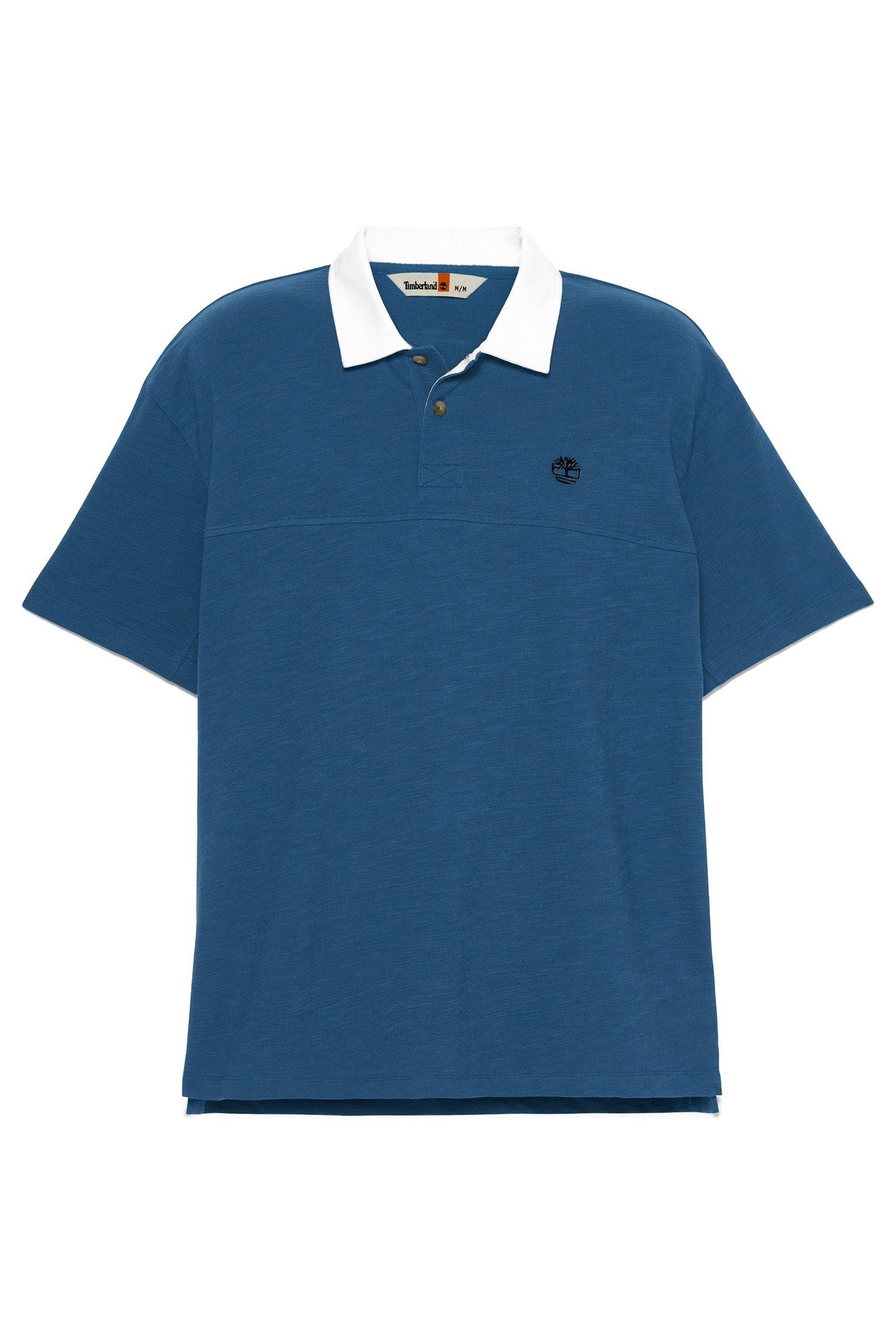 TEXTURED POLO DARK DENIM 3