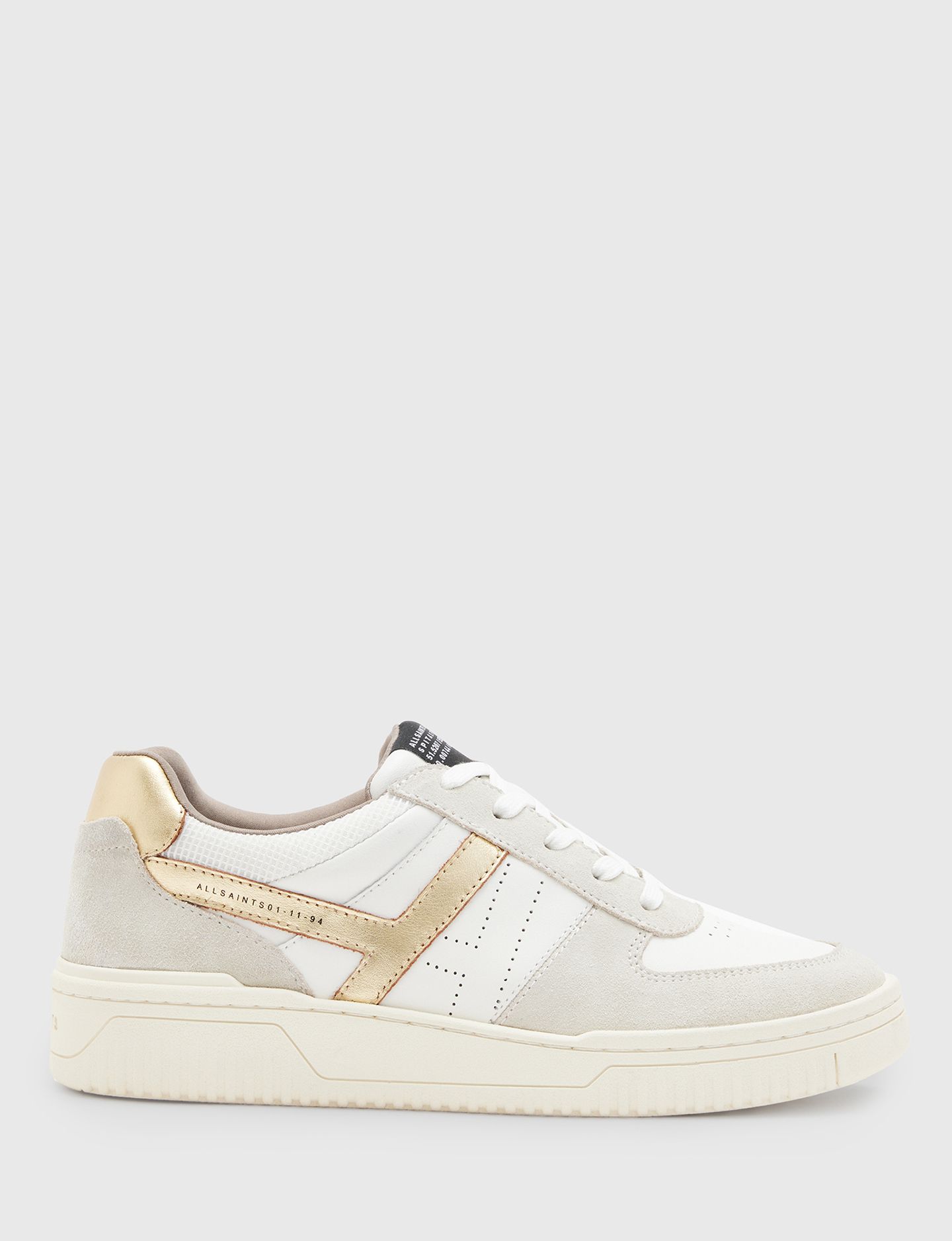 VIX SUEDE SNEAKER WHITE/GOLD 1